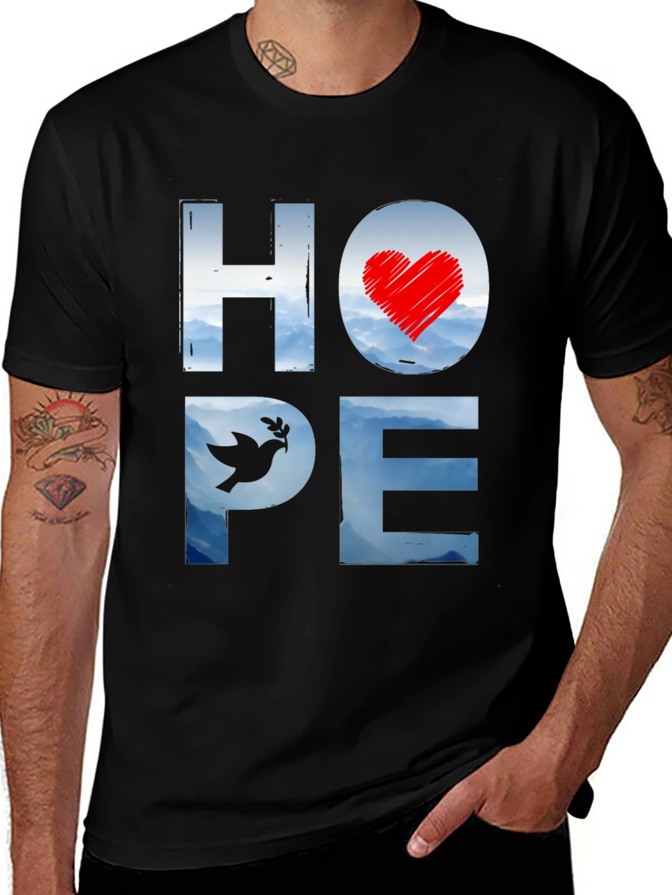 Hope Graphic Tee - Motivational Design T-Shirt