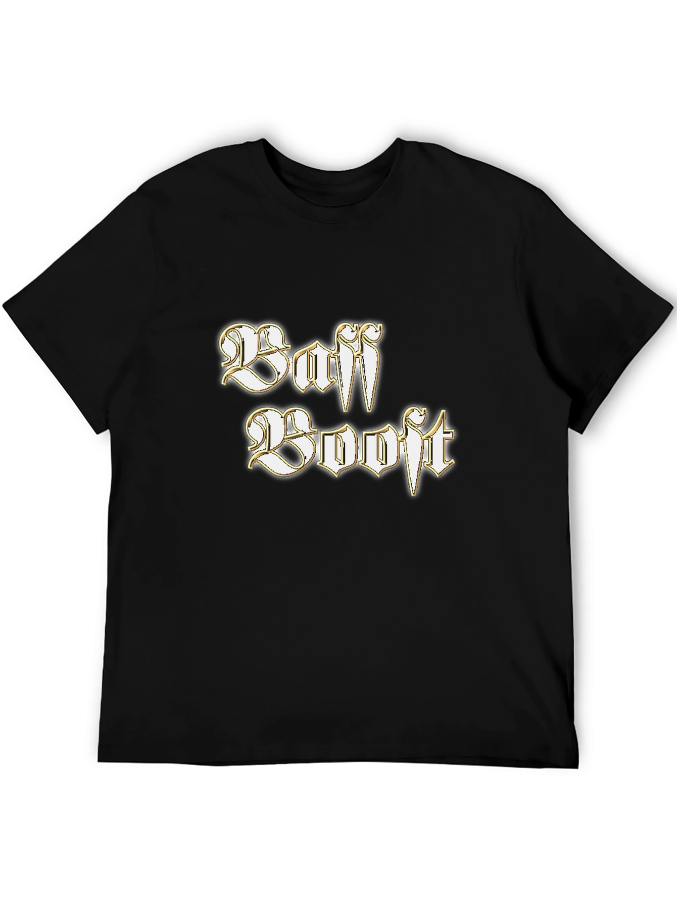 Baff Booft Graphic Tee - Stylish Black T-Shirt