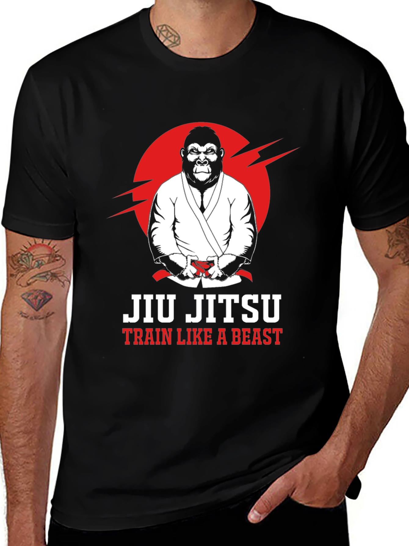 Jiu Jitsu Train Like a Beast T-Shirt