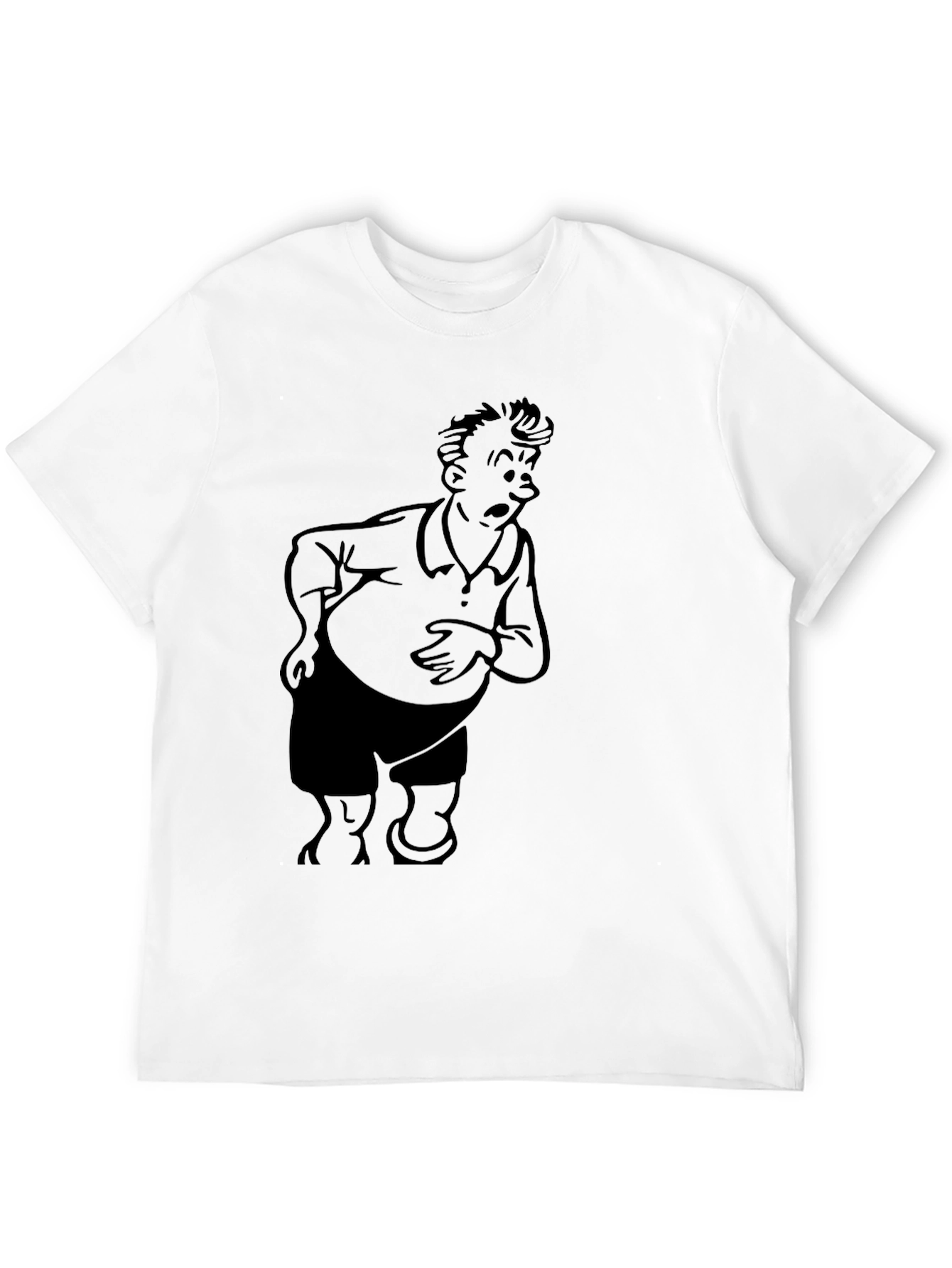 Cartoon Graphic Black T-Shirt