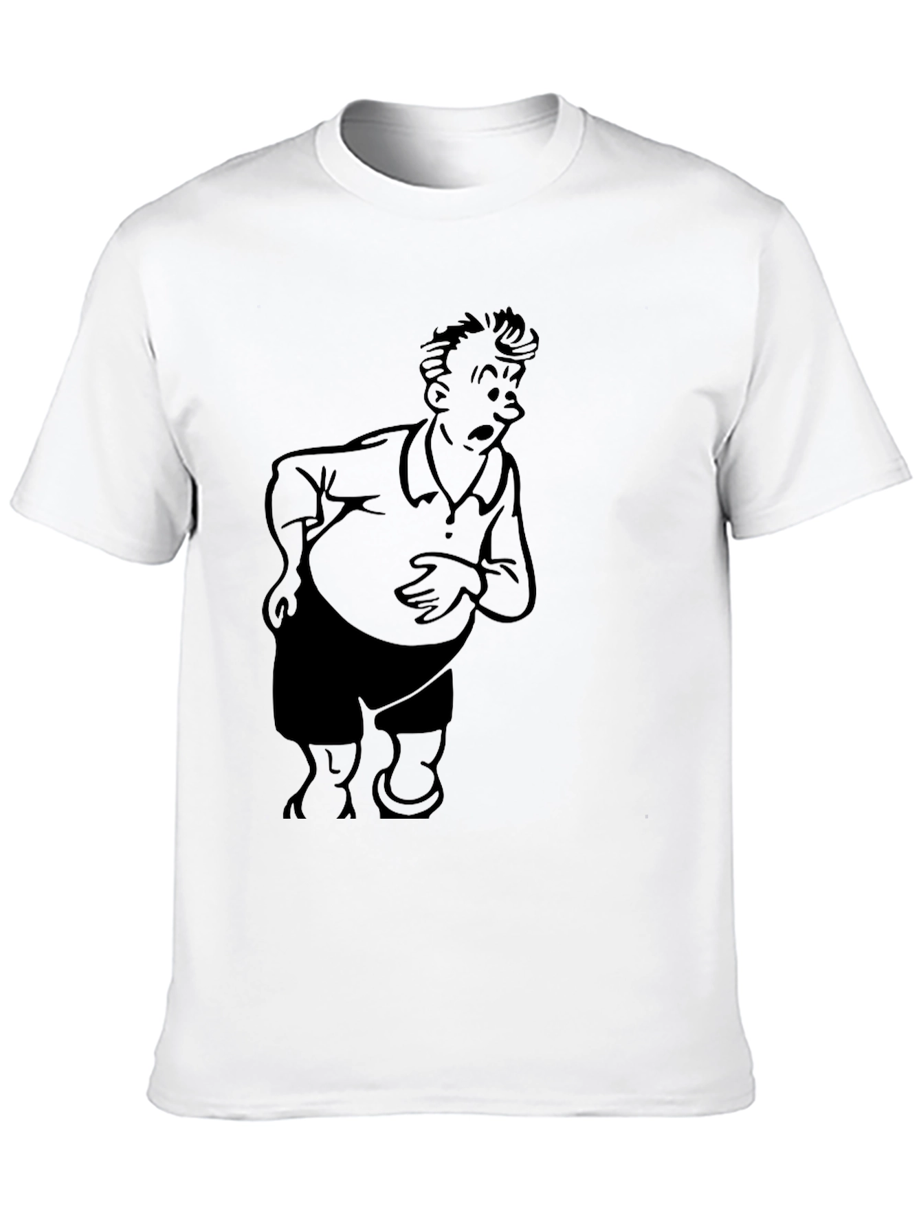 Cartoon Graphic Black T-Shirt
