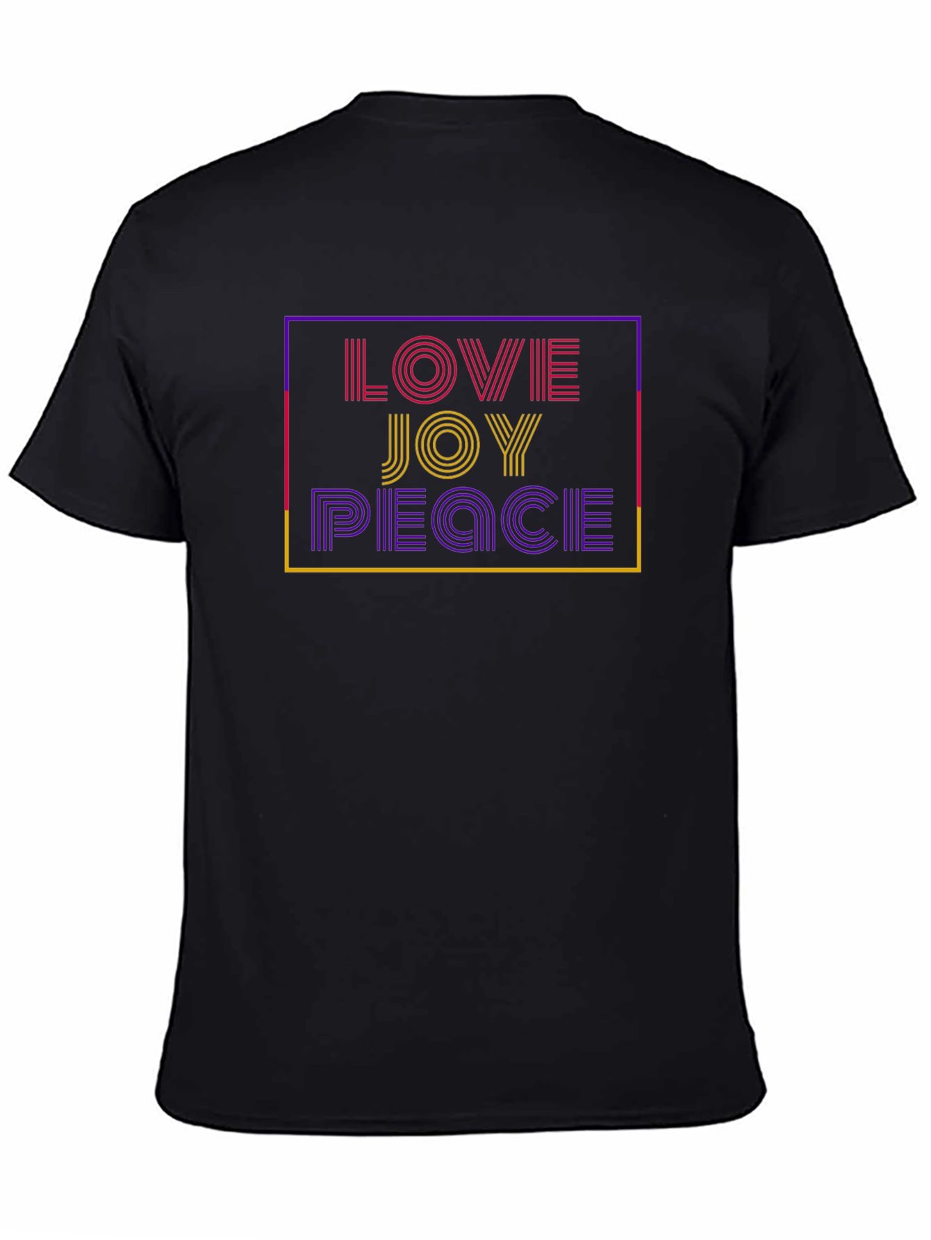 Love Joy Peace Graphic Tee - Black T-Shirt