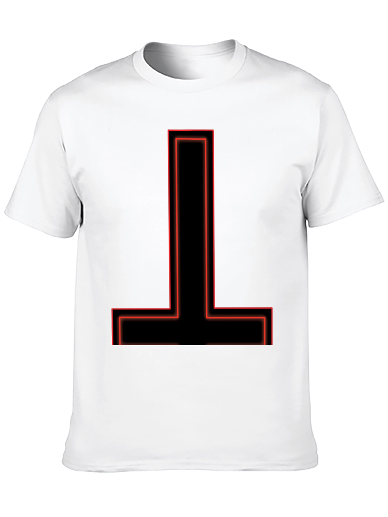 Inverted Cross Graphic Tee - Black