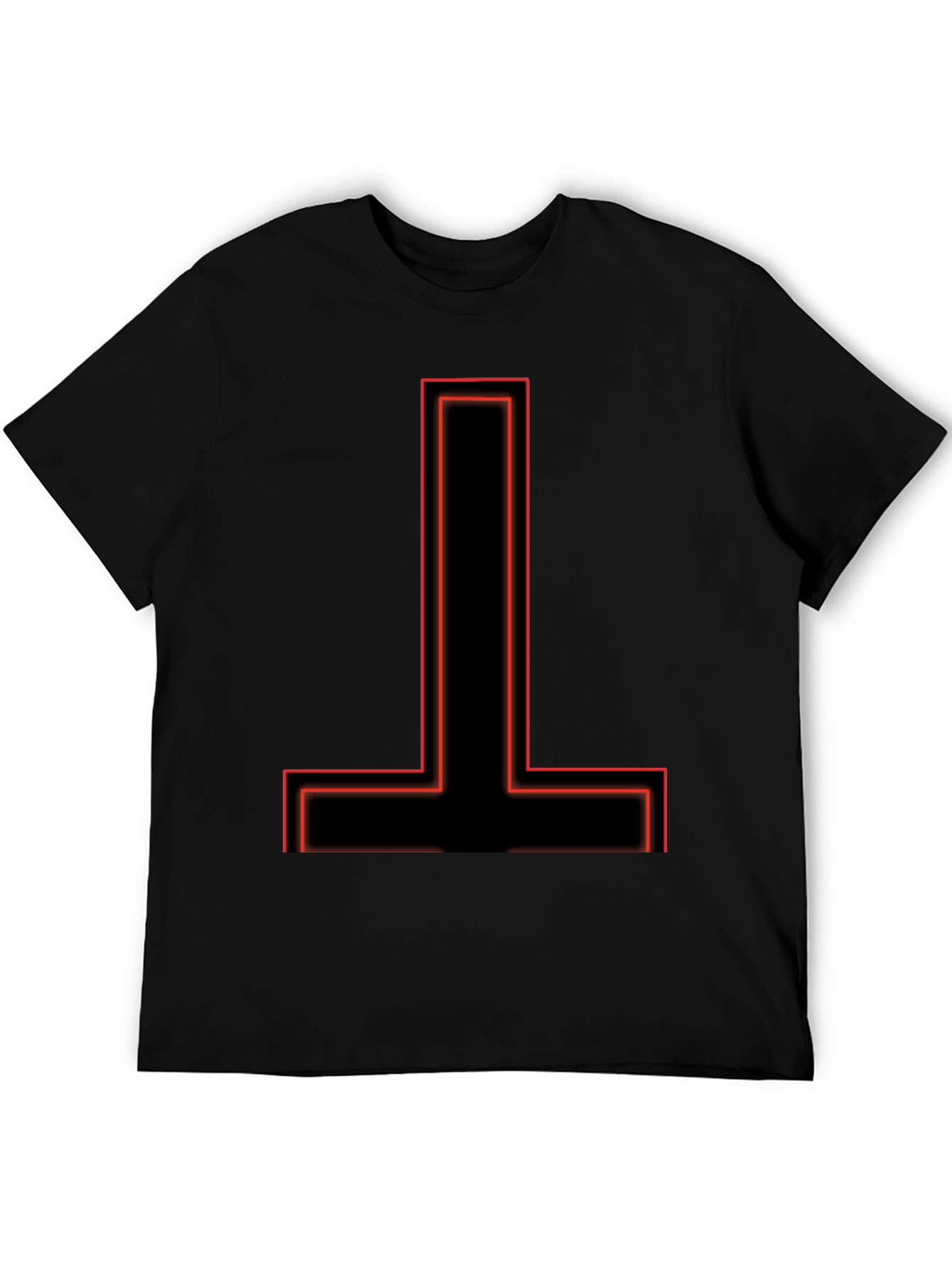 Inverted Cross Graphic Tee - Black