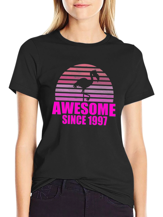 Awesome Since 1997 Flamingo Graphic T-Shirt