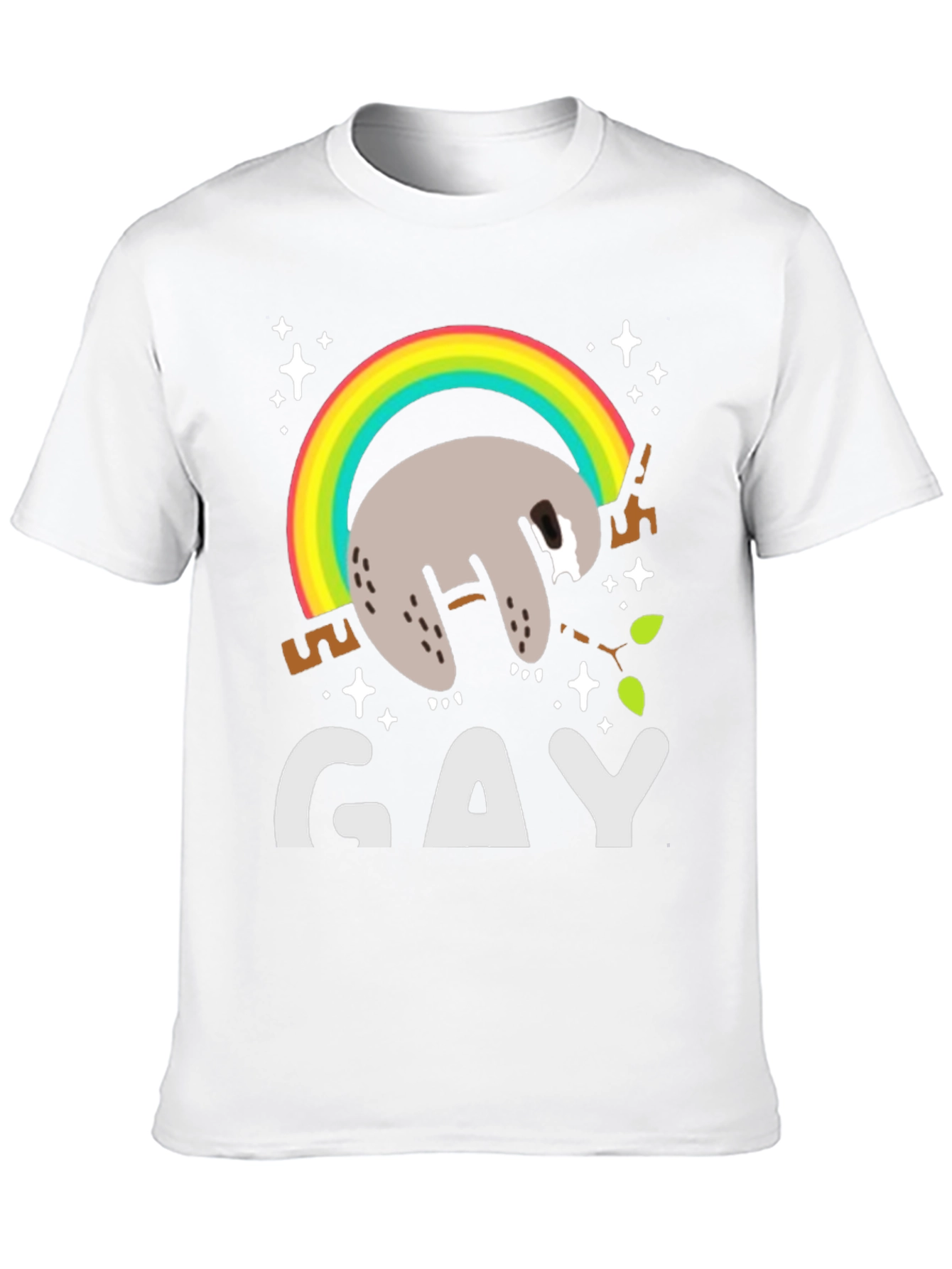 Sloth Rainbow Gay Pride T-Shirt