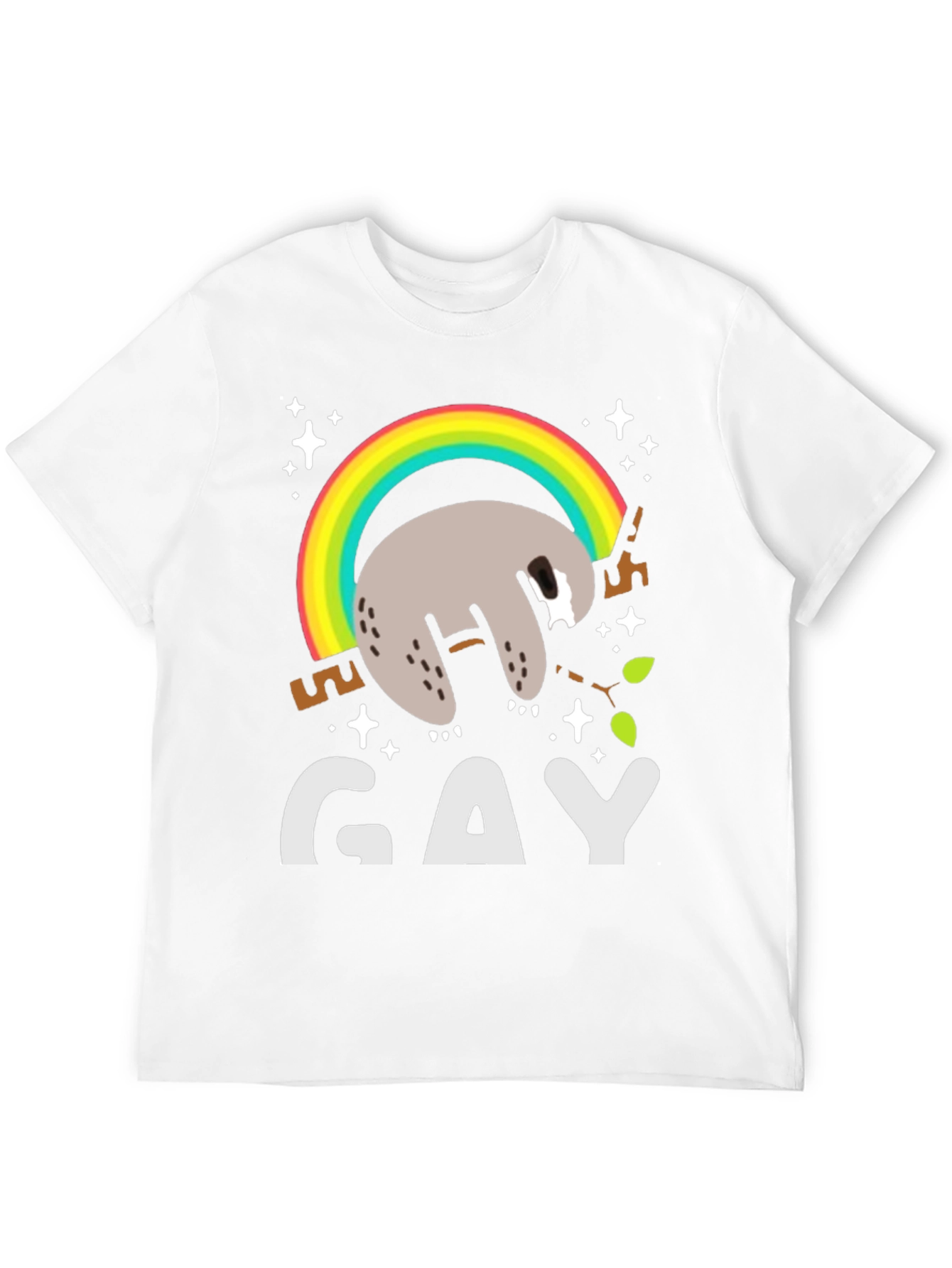 Sloth Rainbow Gay Pride T-Shirt