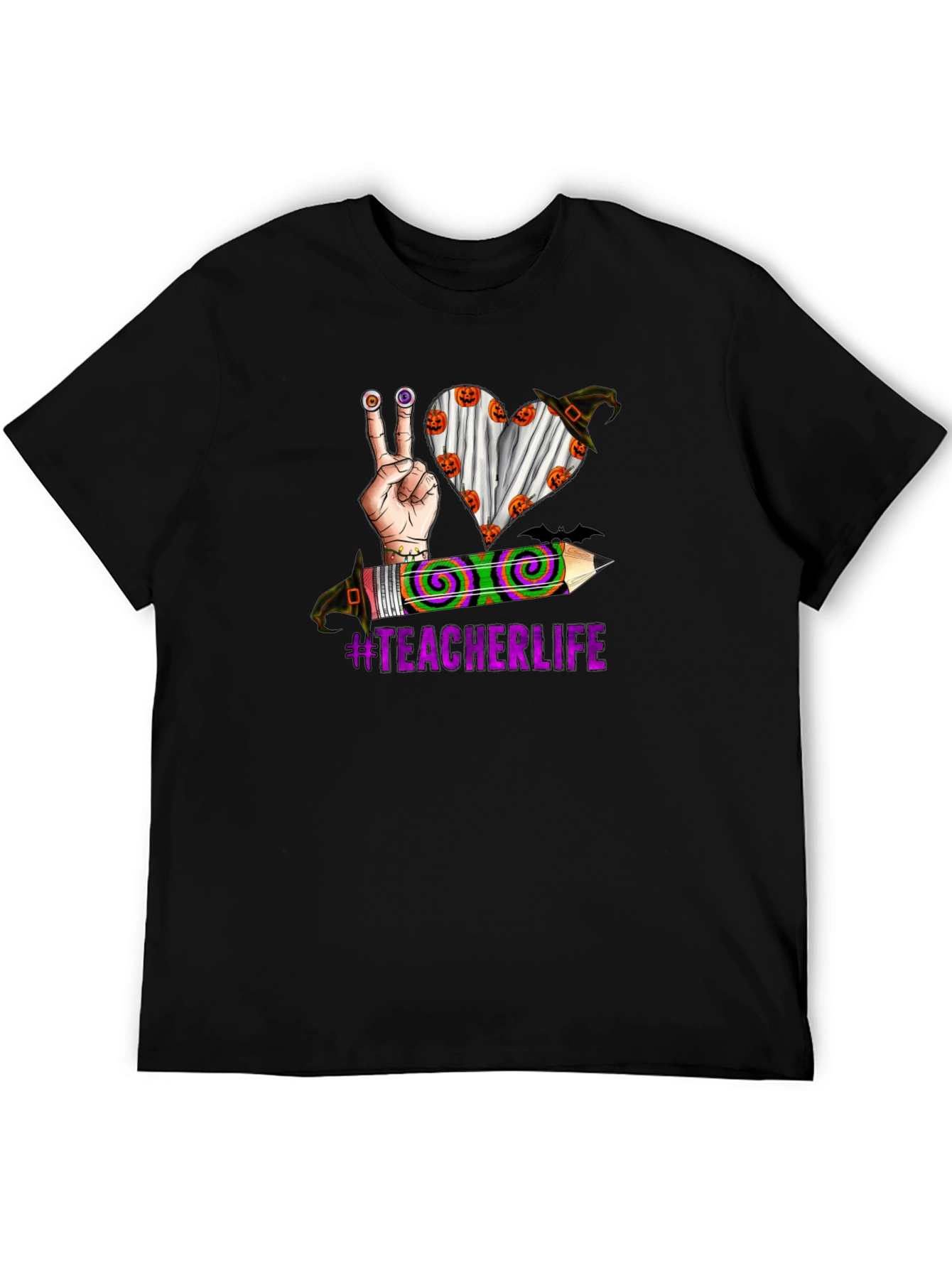Teacher Life Halloween Graphic T-Shirt