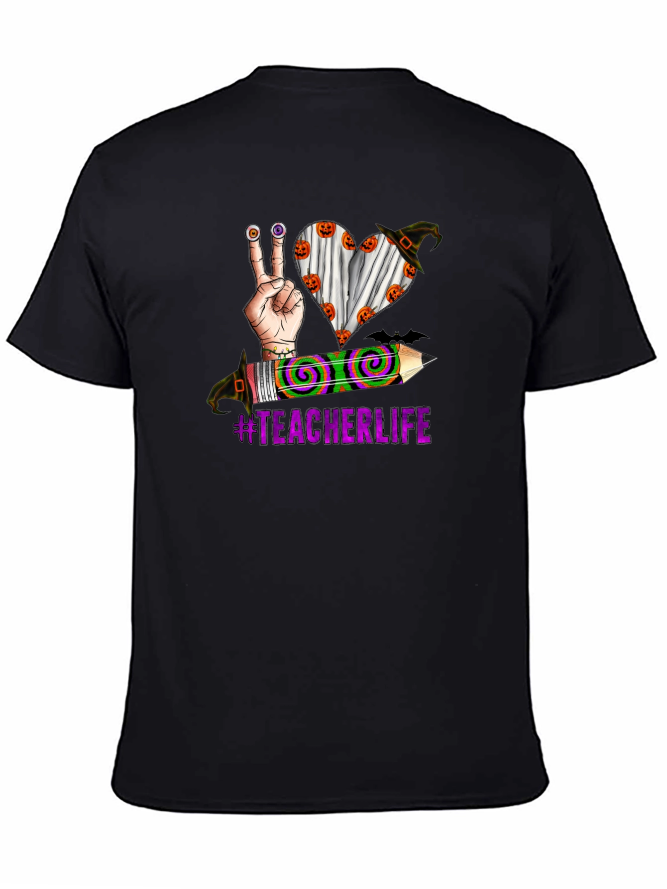 Teacher Life Halloween Graphic T-Shirt