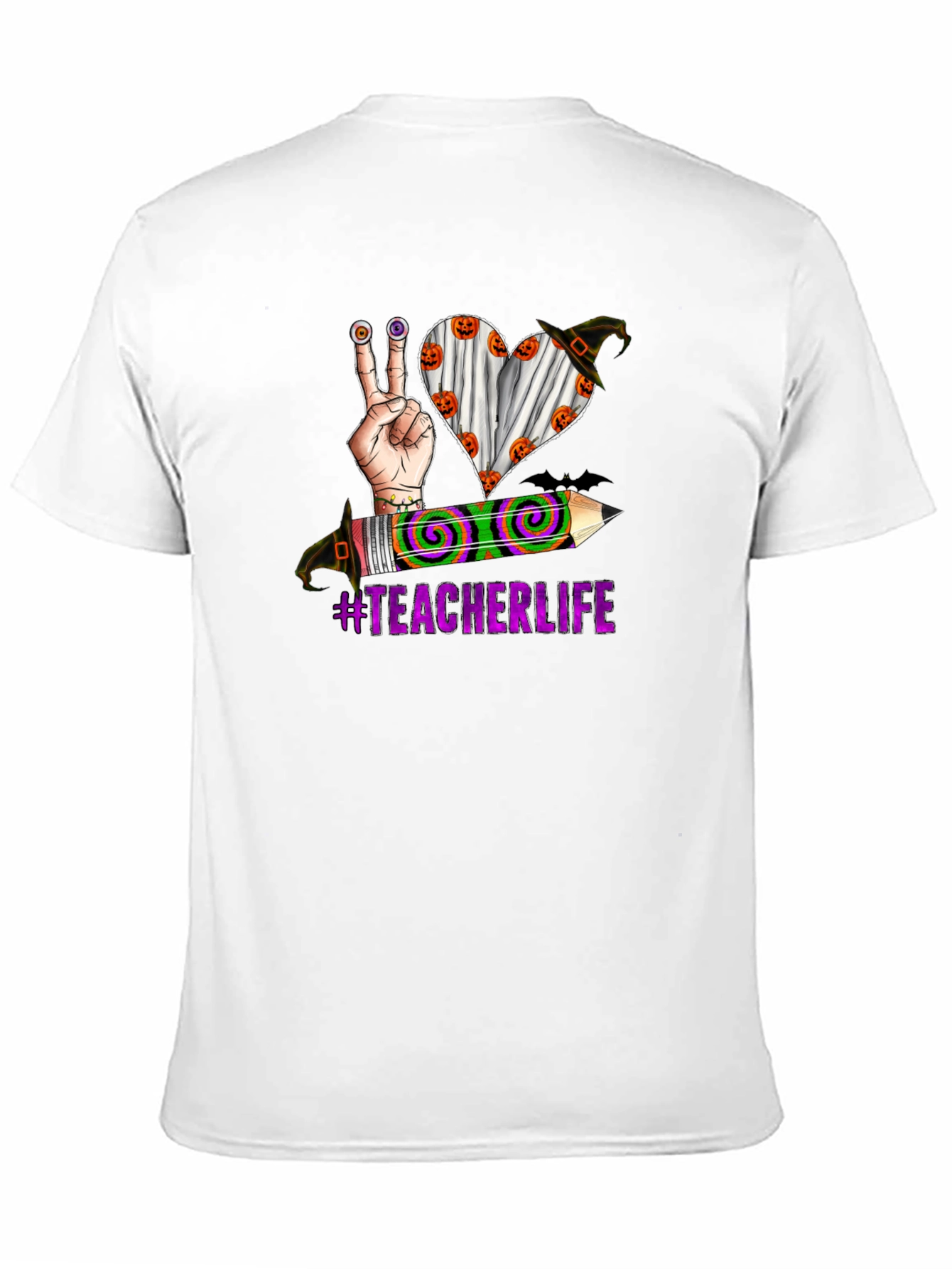 Teacher Life Halloween Graphic T-Shirt