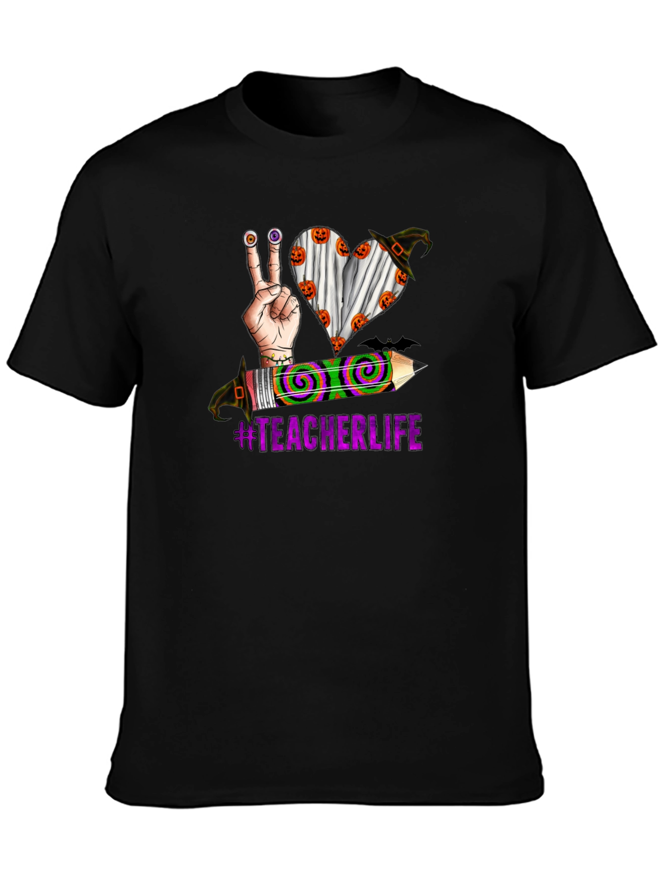 Teacher Life Halloween Graphic T-Shirt