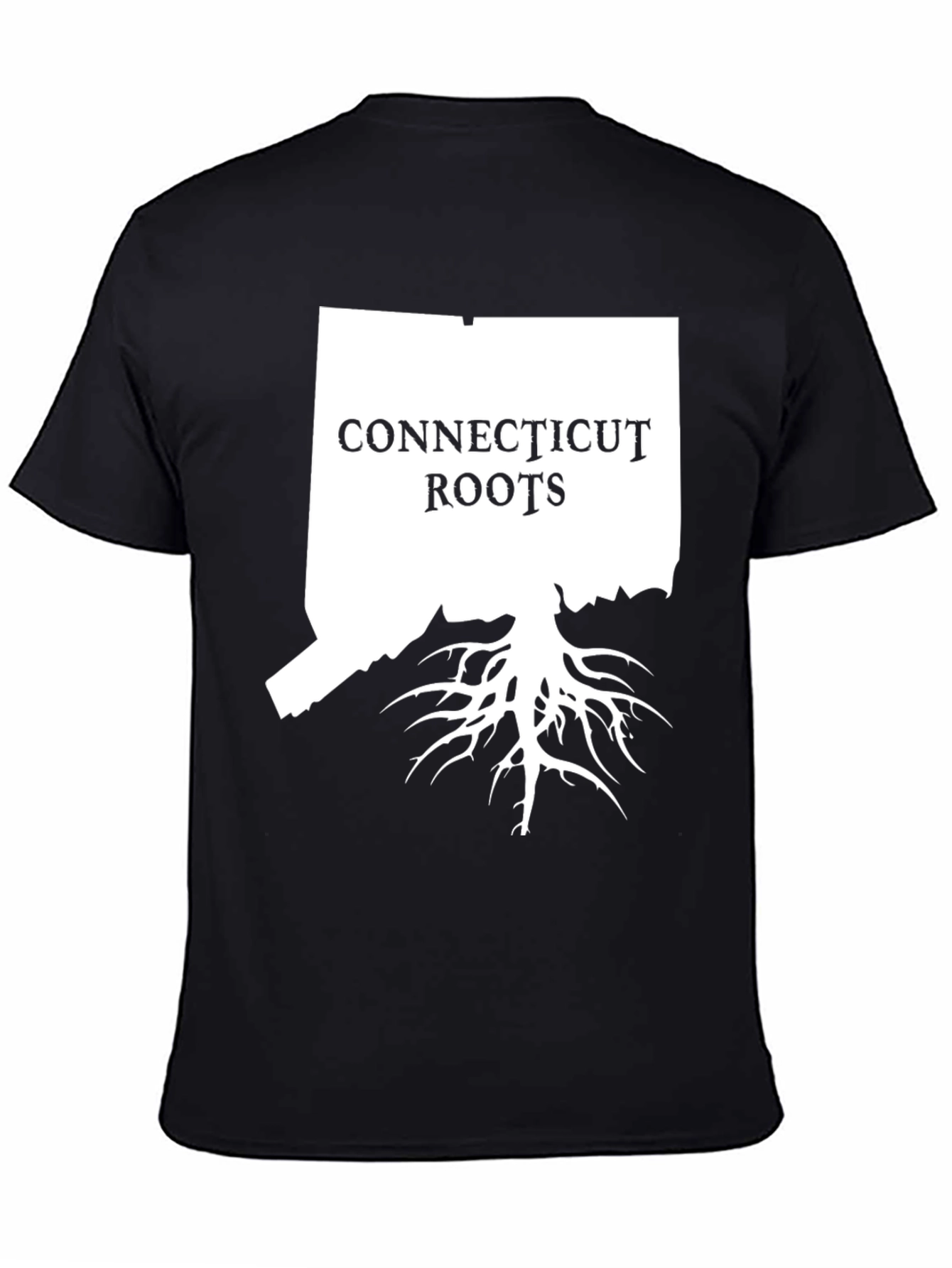 Connecticut Roots Black Graphic T-Shirt
