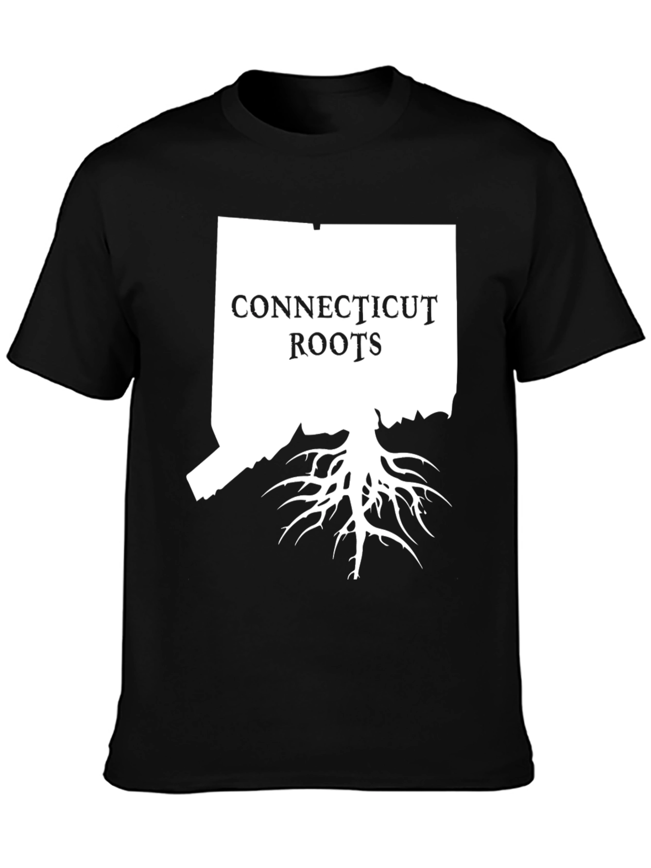 Connecticut Roots Black Graphic T-Shirt