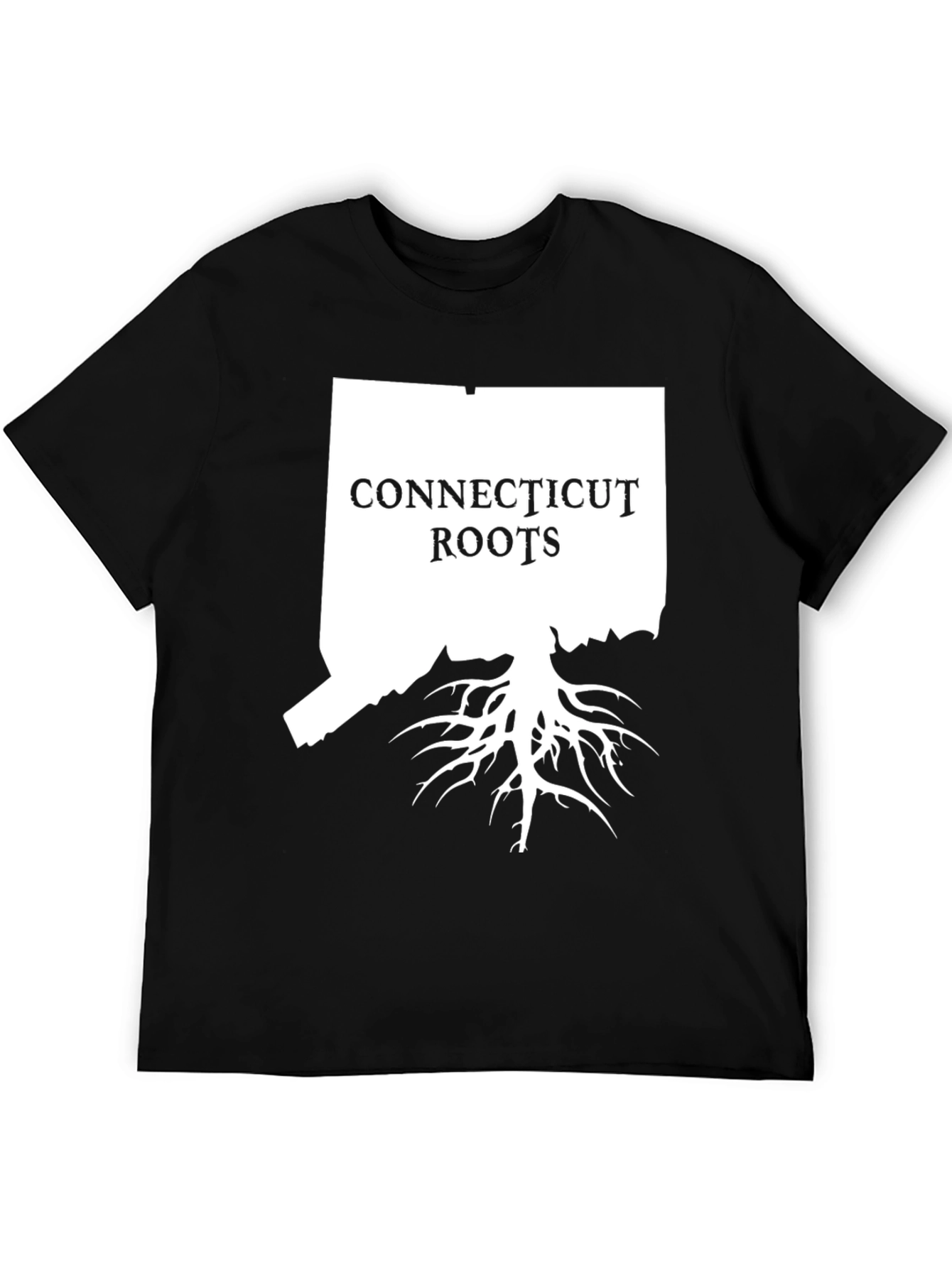 Connecticut Roots Black Graphic T-Shirt