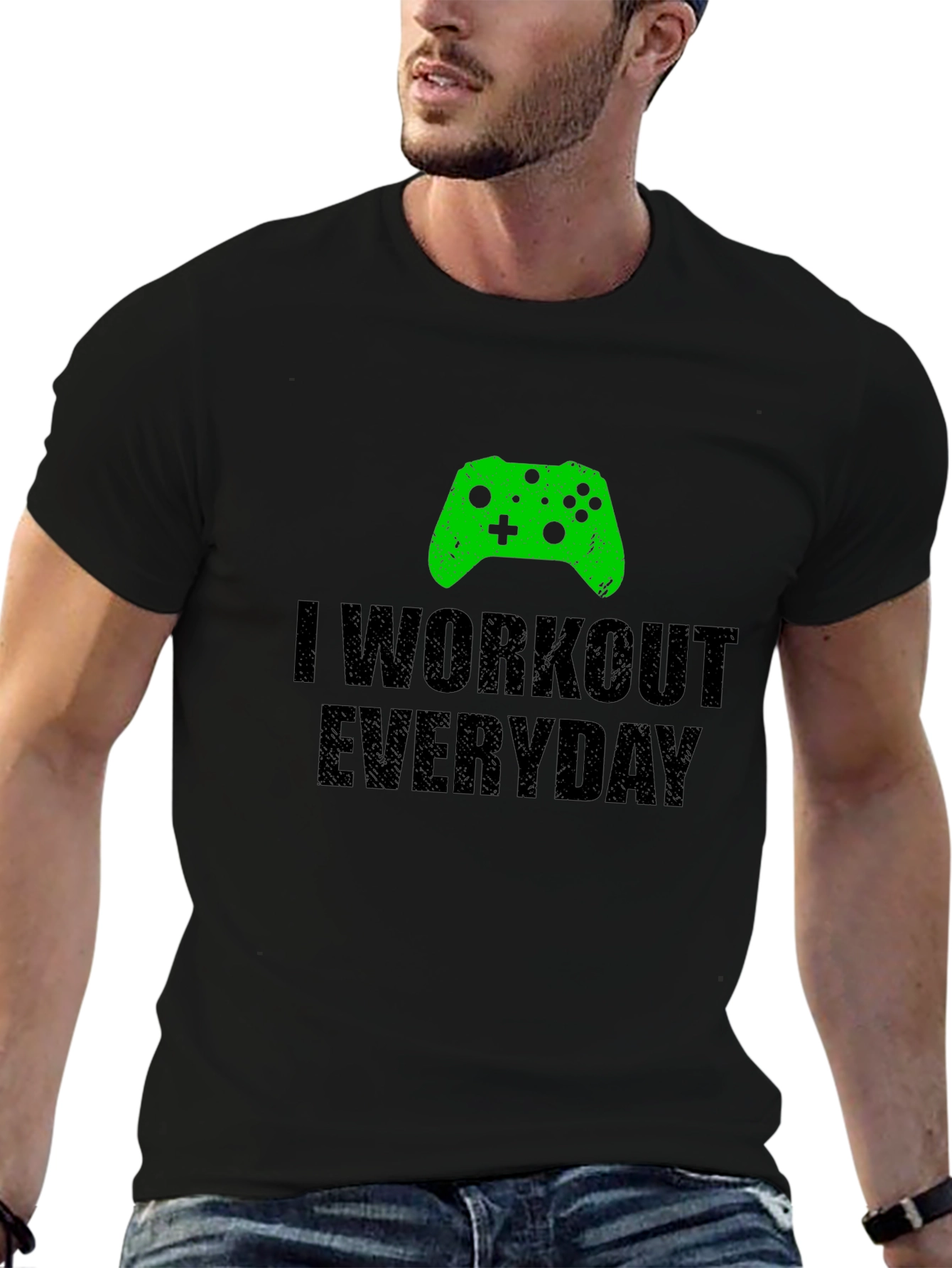 Gamer Workout T-Shirt - I Workout Everyday
