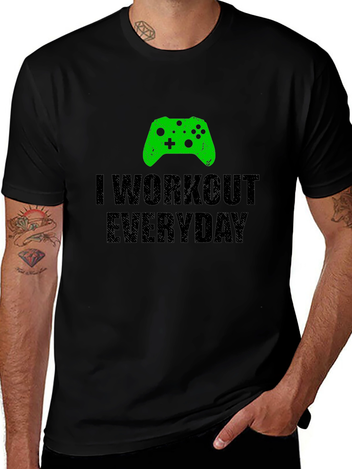 Gamer Workout T-Shirt - I Workout Everyday