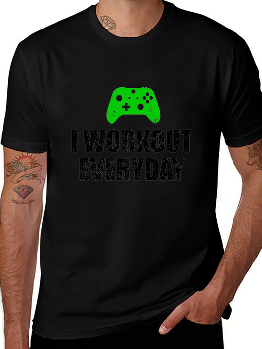 Gamer Workout T-Shirt - I Workout Everyday