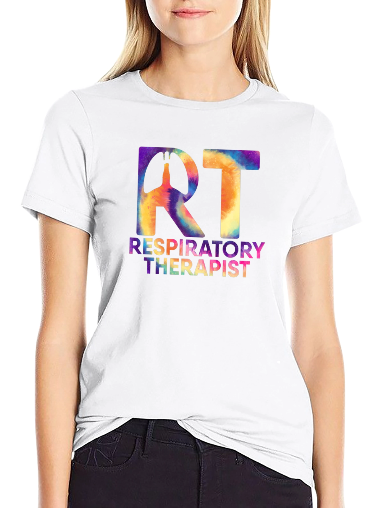 Respiratory Therapist Tie-Dye Graphic T-Shirt