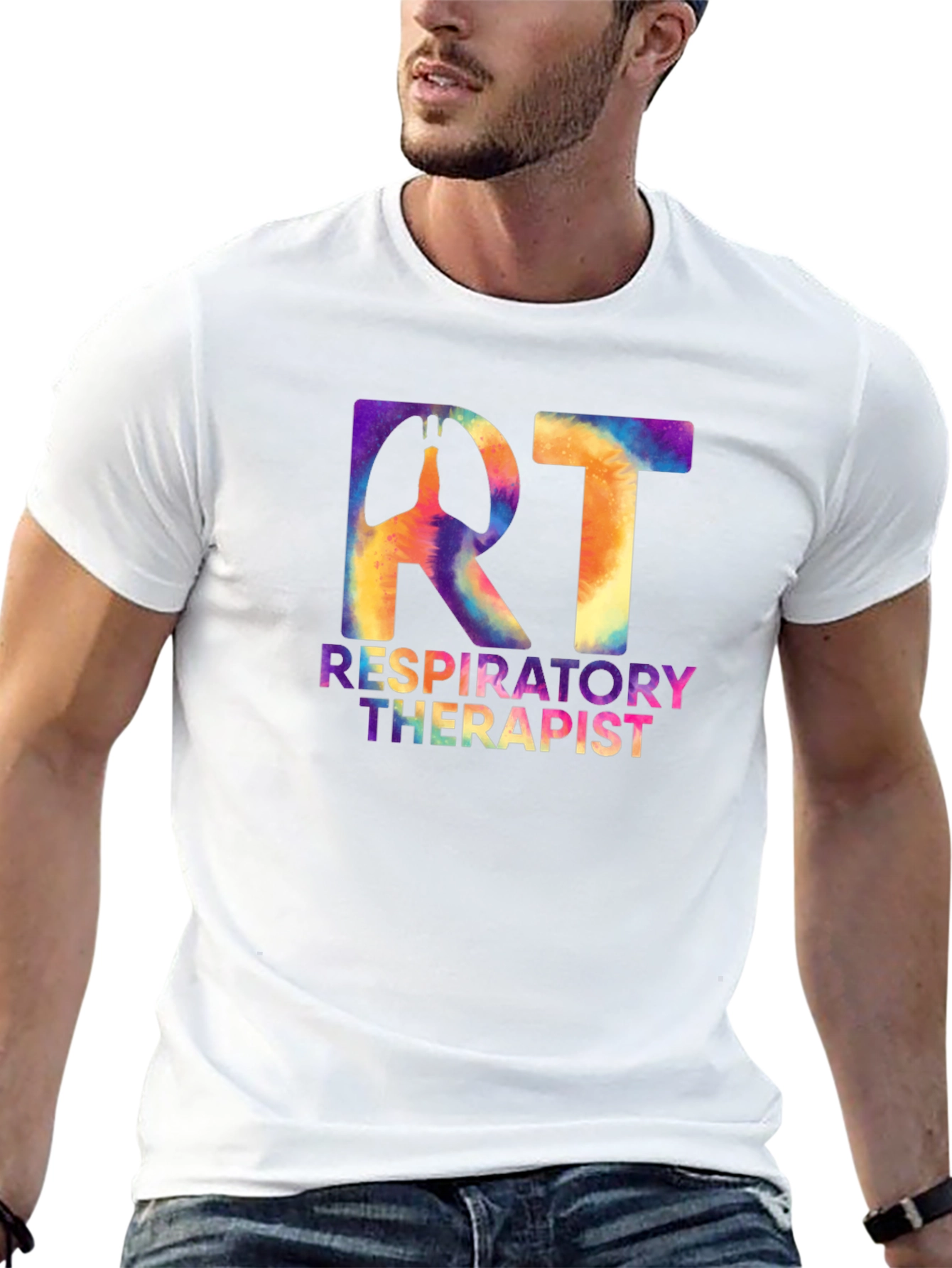 Respiratory Therapist Tie-Dye Graphic T-Shirt