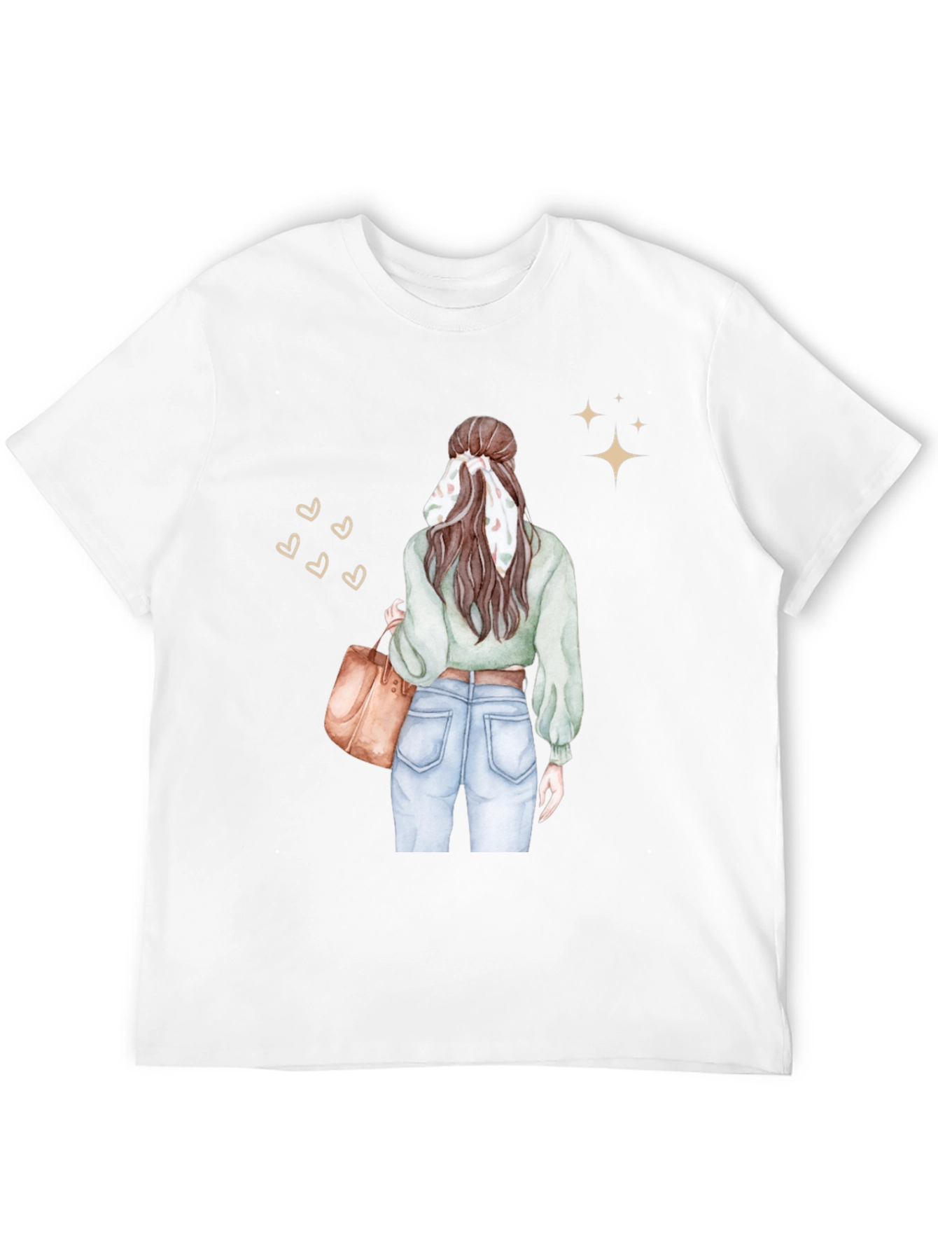 Stylish Woman Graphic Tee - Casual Chic