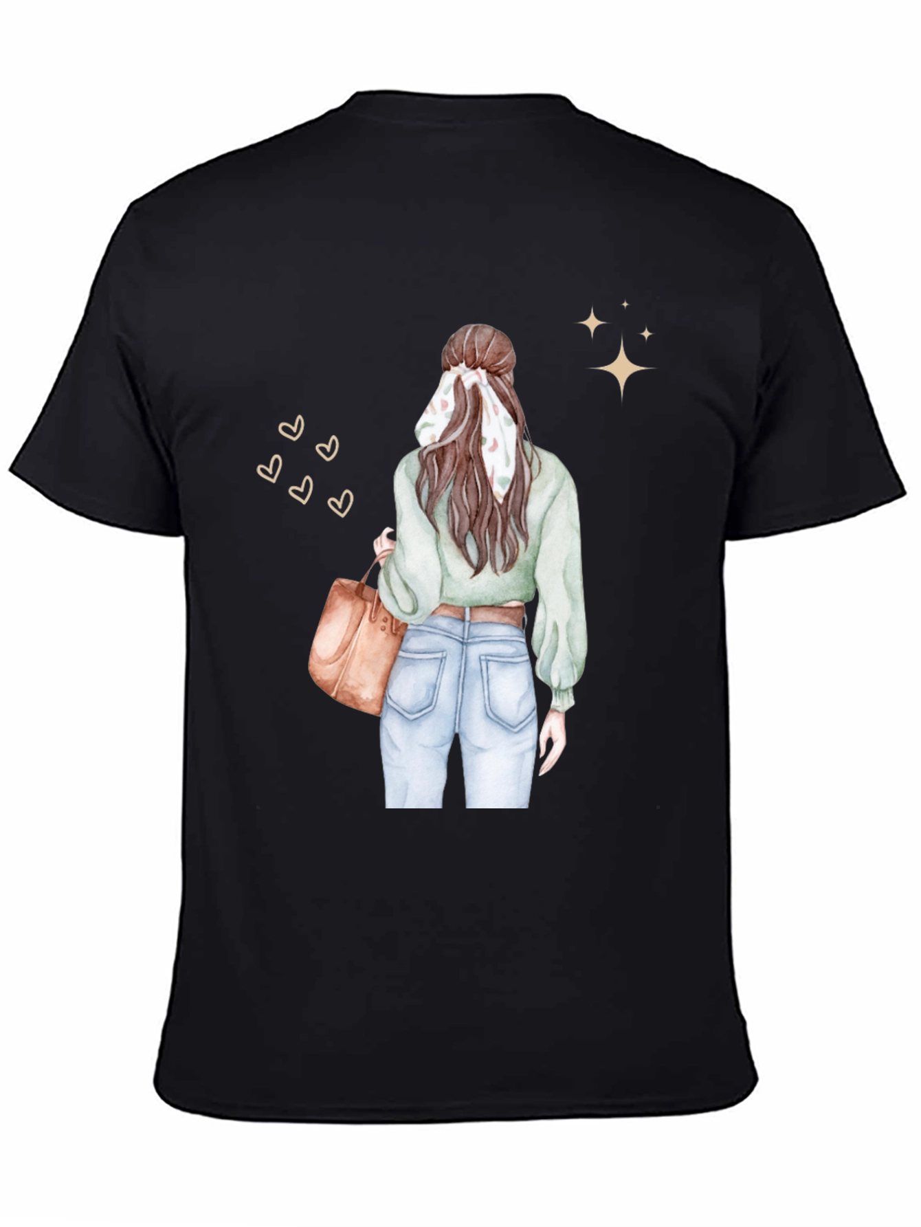 Stylish Woman Graphic Tee - Casual Chic