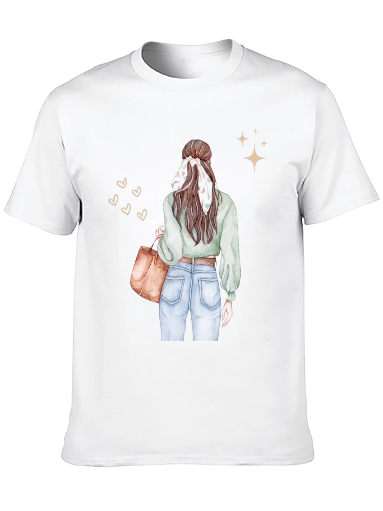 Stylish Woman Graphic Tee - Casual Chic