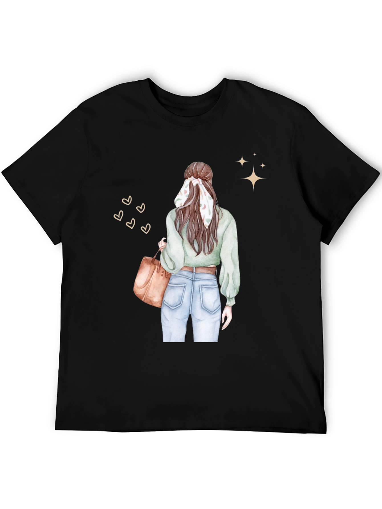 Stylish Woman Graphic Tee - Casual Chic