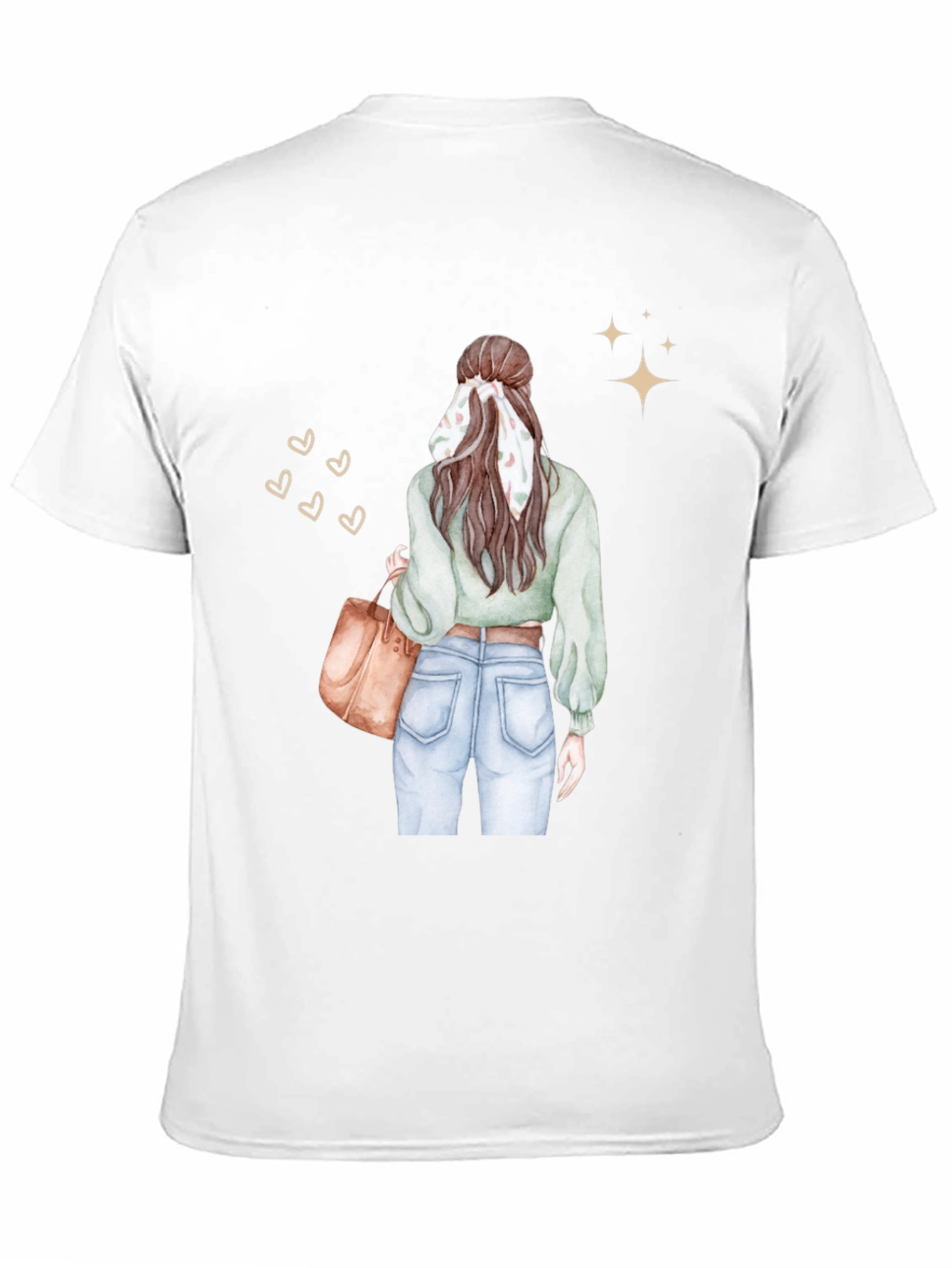 Stylish Woman Graphic Tee - Casual Chic