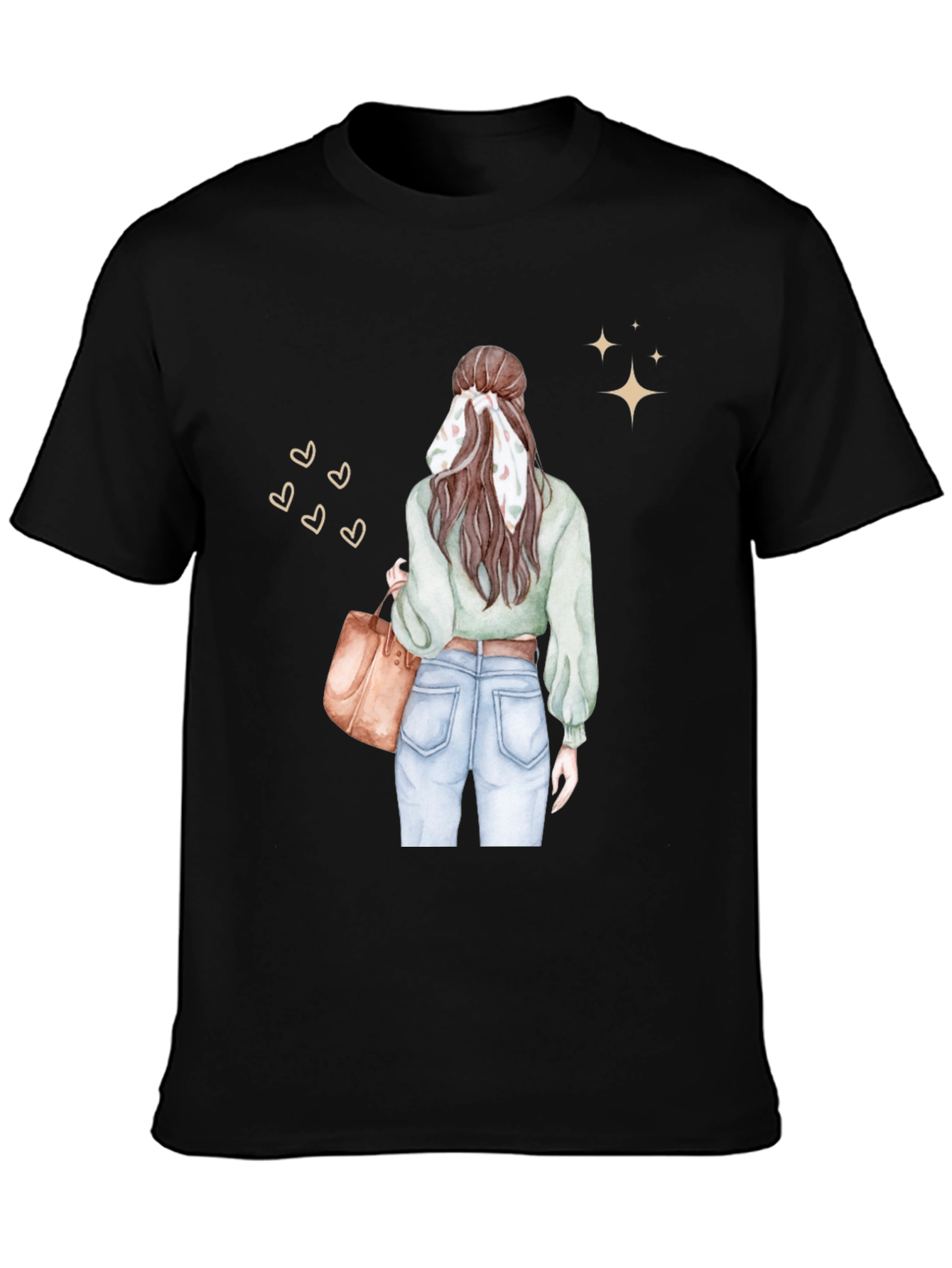 Stylish Woman Graphic Tee - Casual Chic