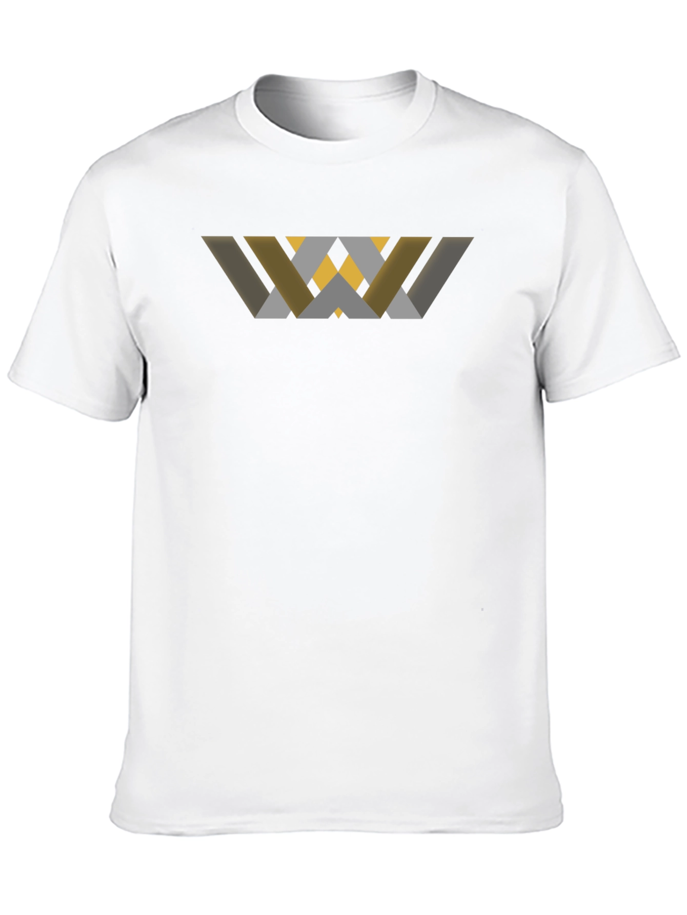 Abstract Geometric Graphic Black T-Shirt
