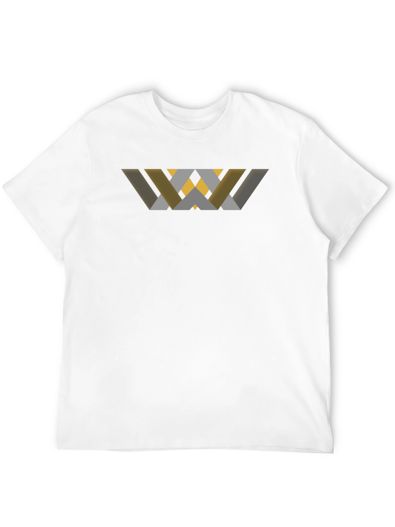 Abstract Geometric Graphic Black T-Shirt