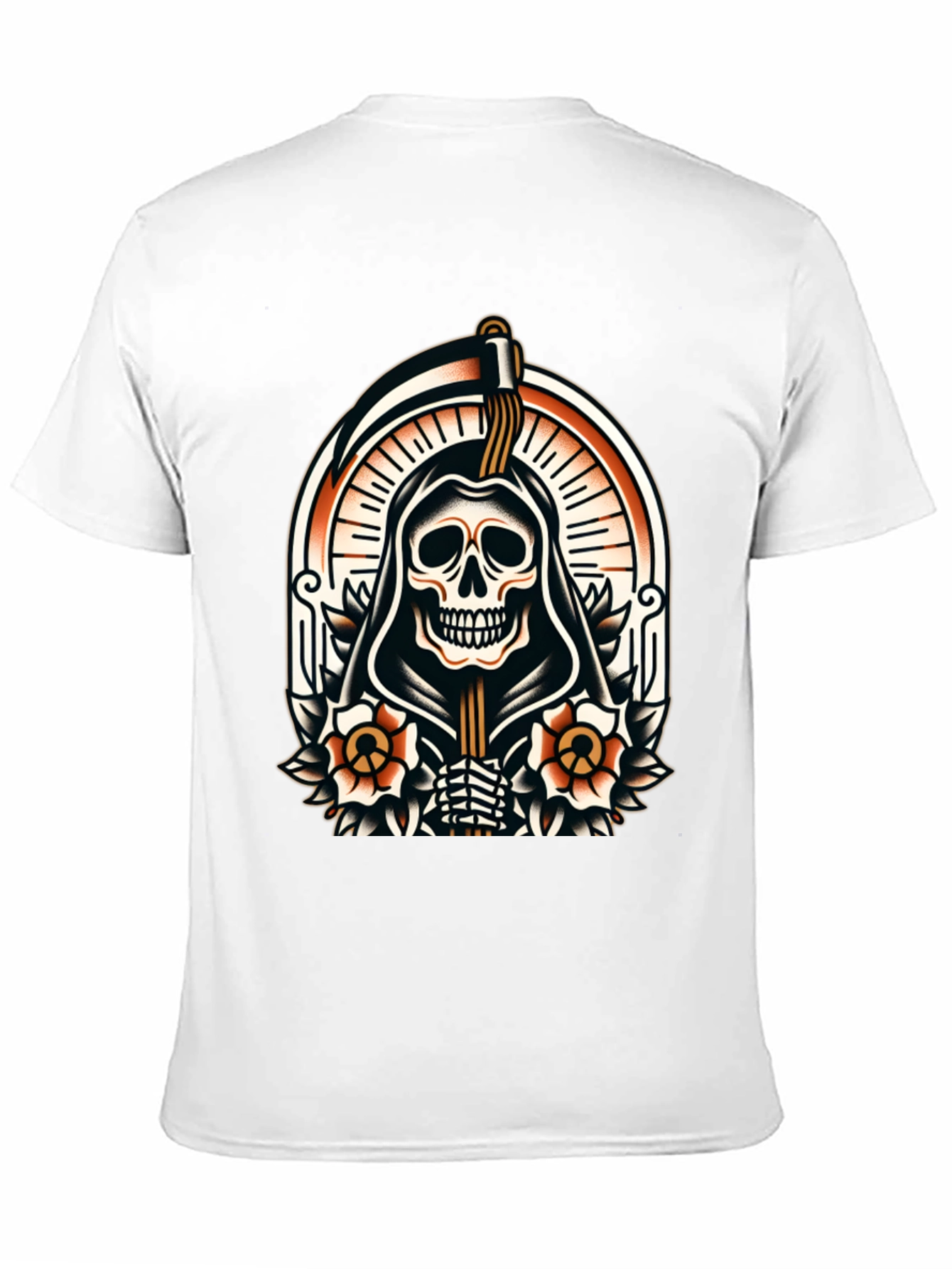 Grim Reaper Graphic Tee - Death Skull T-Shirt