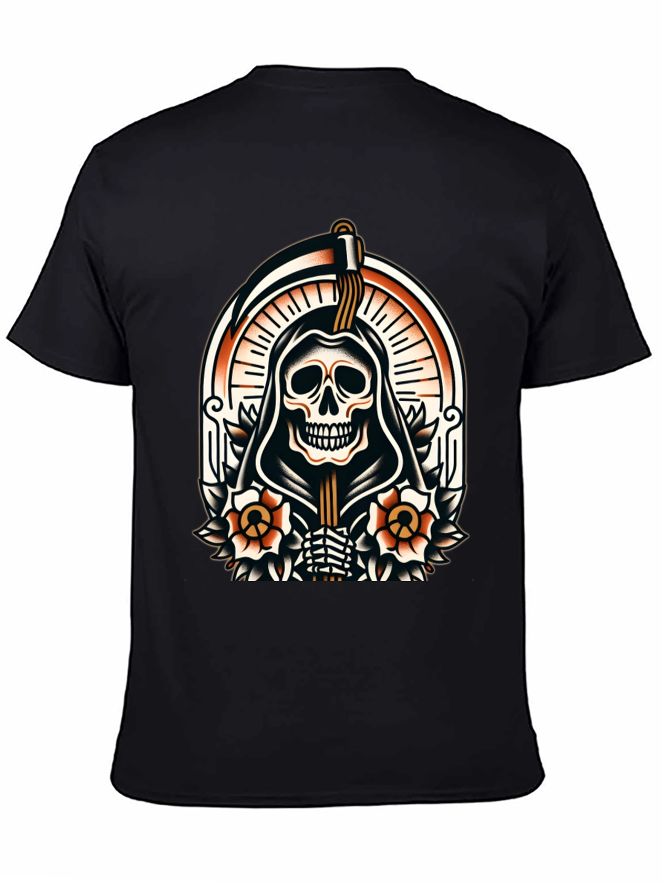 Grim Reaper Graphic Tee - Death Skull T-Shirt