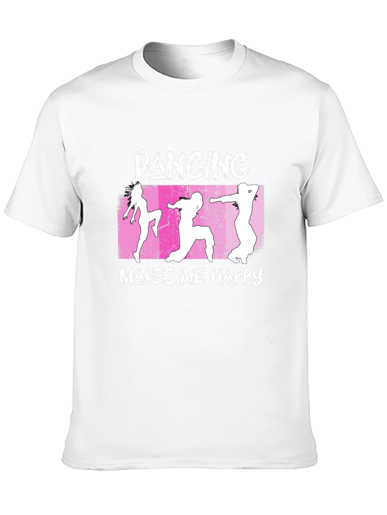 Dancing Makes Me Happy Graphic T-Shirt - Black