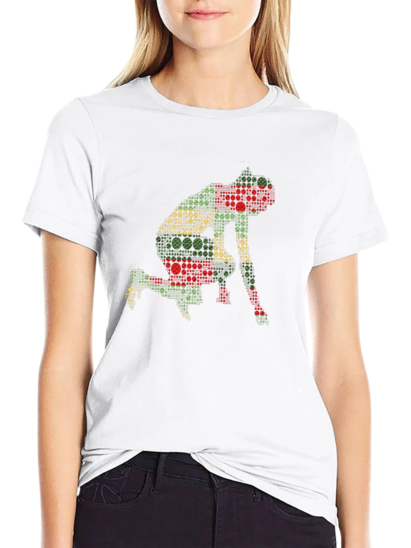 Geometric Runner Black T-Shirt