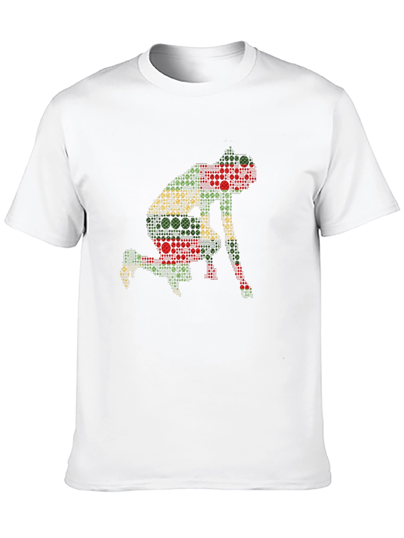 Geometric Runner Black T-Shirt