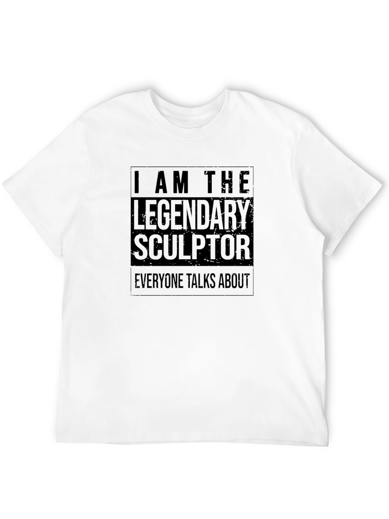Legendary Sculptor Graphic Tee - Black Cotton T-Shirt