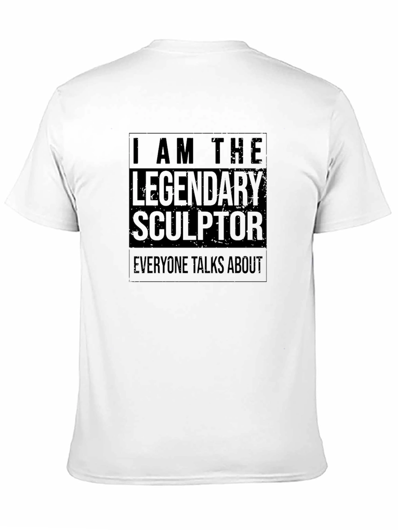 Legendary Sculptor Graphic Tee - Black Cotton T-Shirt