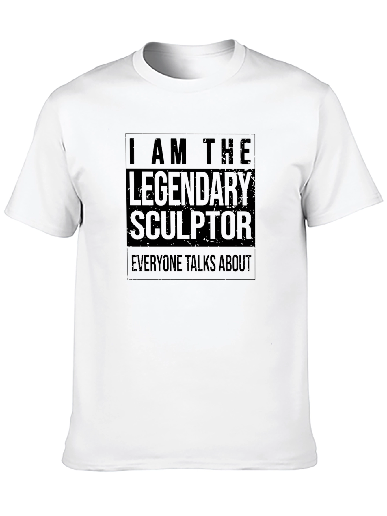 Legendary Sculptor Graphic Tee - Black Cotton T-Shirt