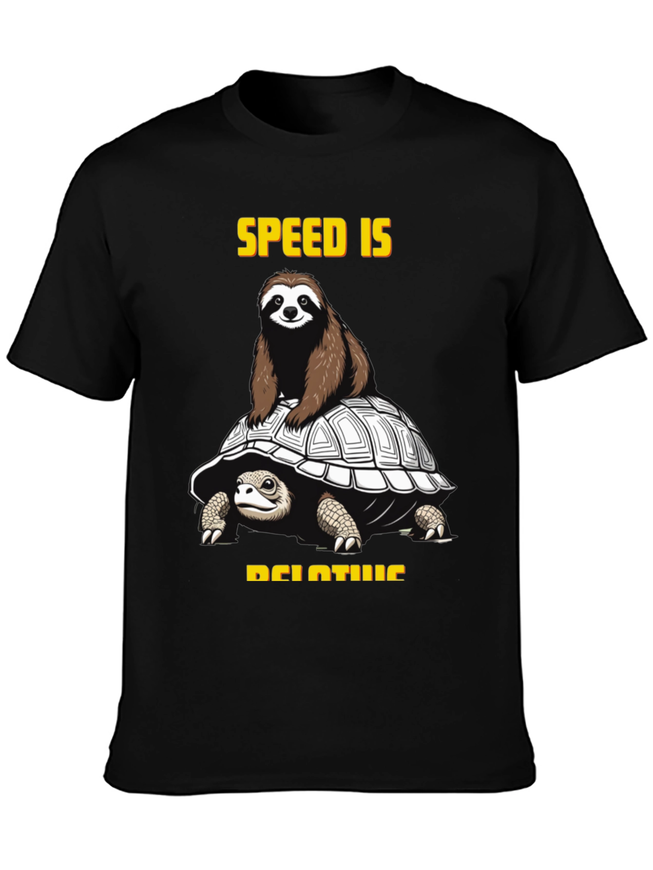 Speed is Relative Sloth & Turtle Graphic Tee