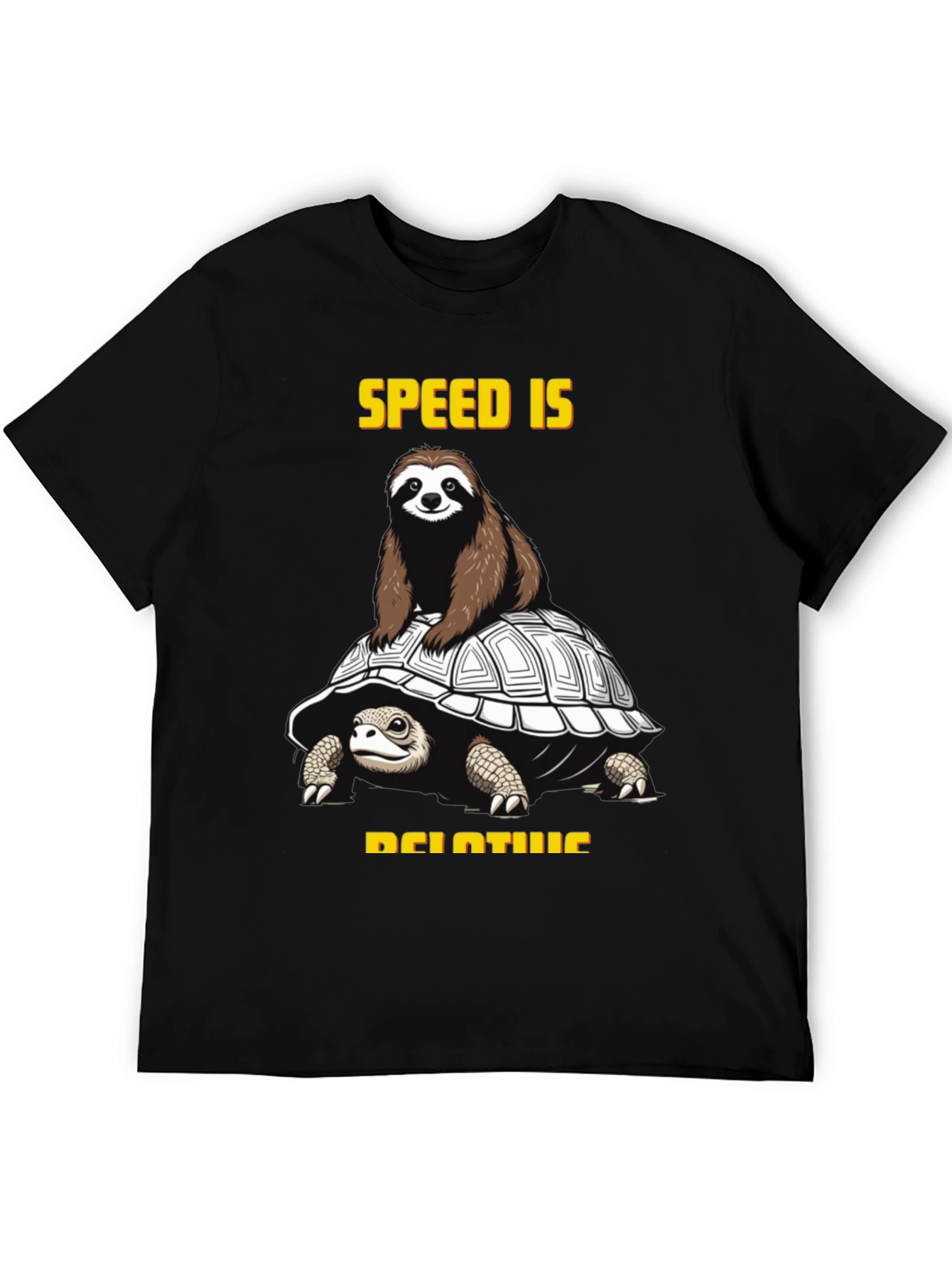 Speed is Relative Sloth & Turtle Graphic Tee