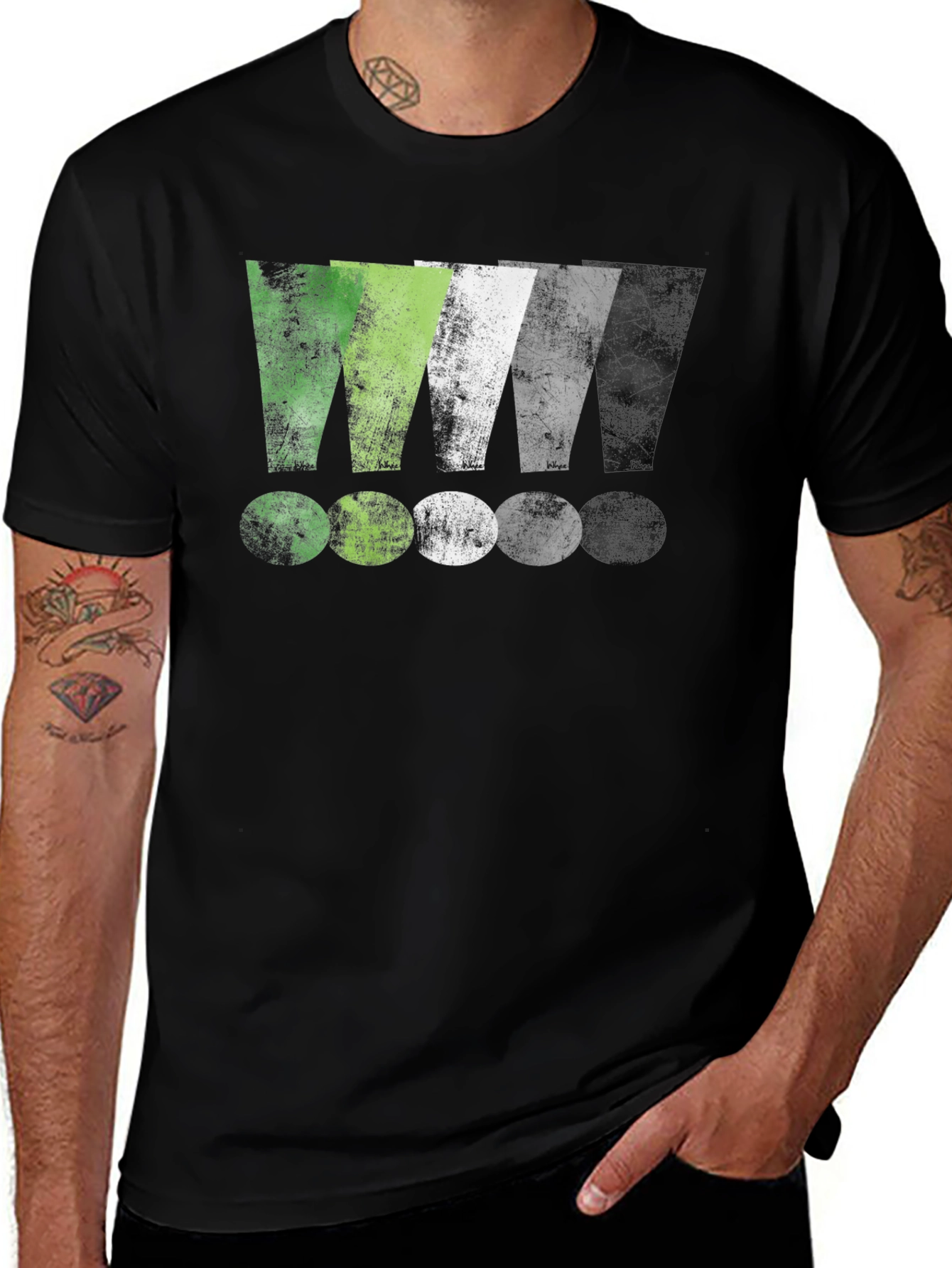 Statement T-Shirt - Bold Exclamation Graphic Tee