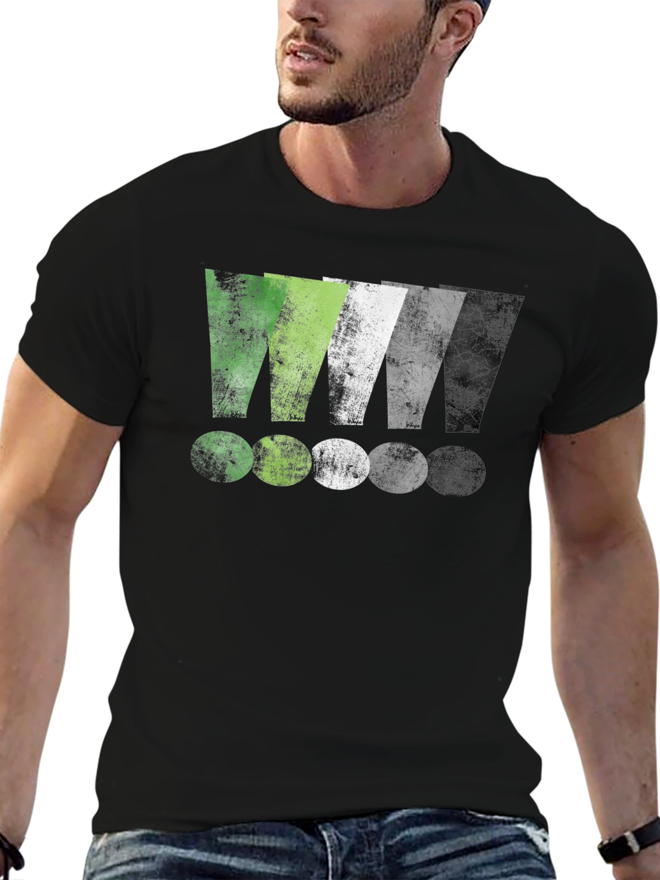 Statement T-Shirt - Bold Exclamation Graphic Tee