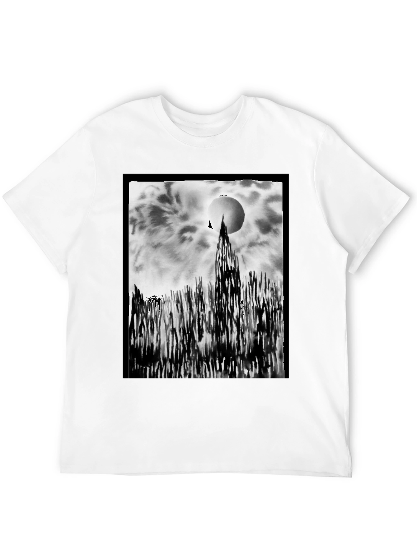 Abstract Art T-Shirt - Black Cotton Tee