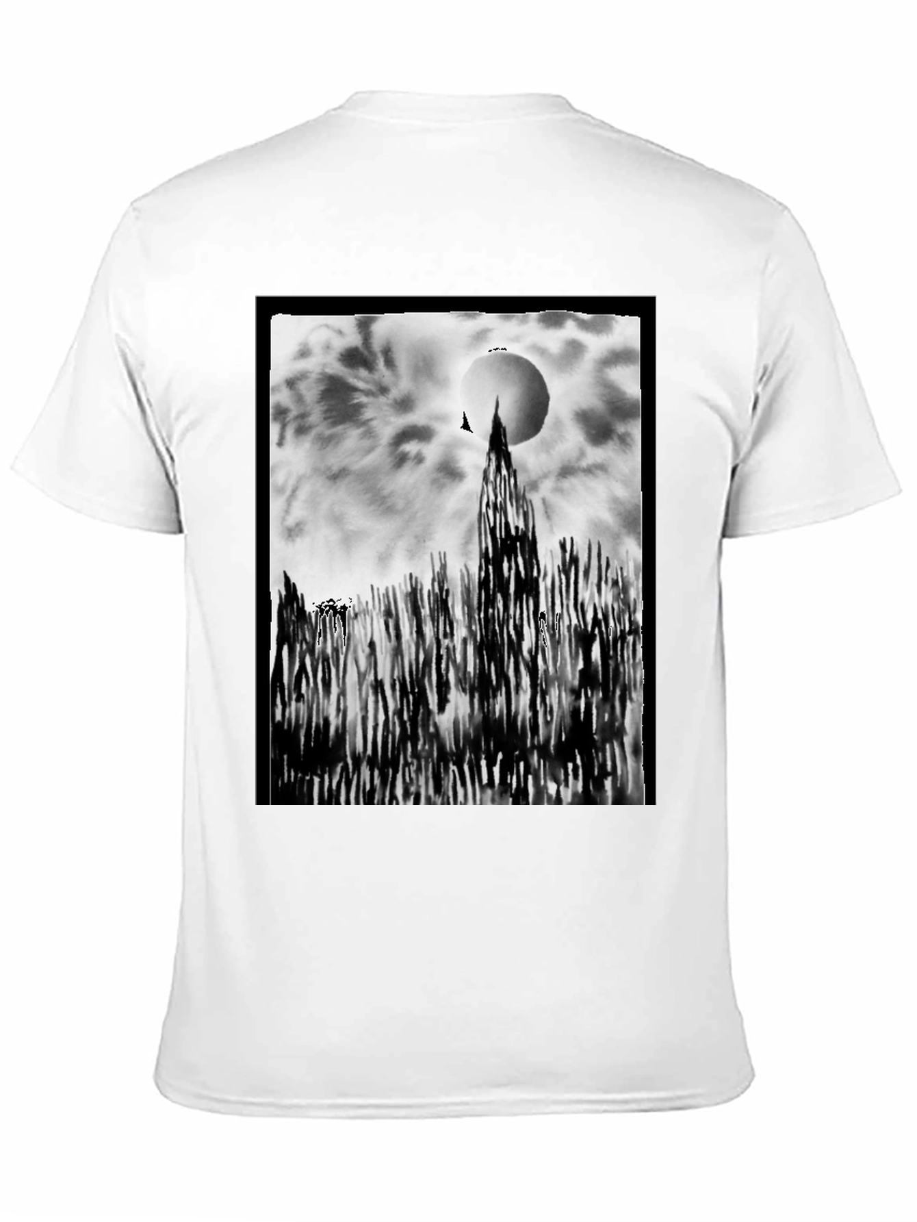 Abstract Art T-Shirt - Black Cotton Tee