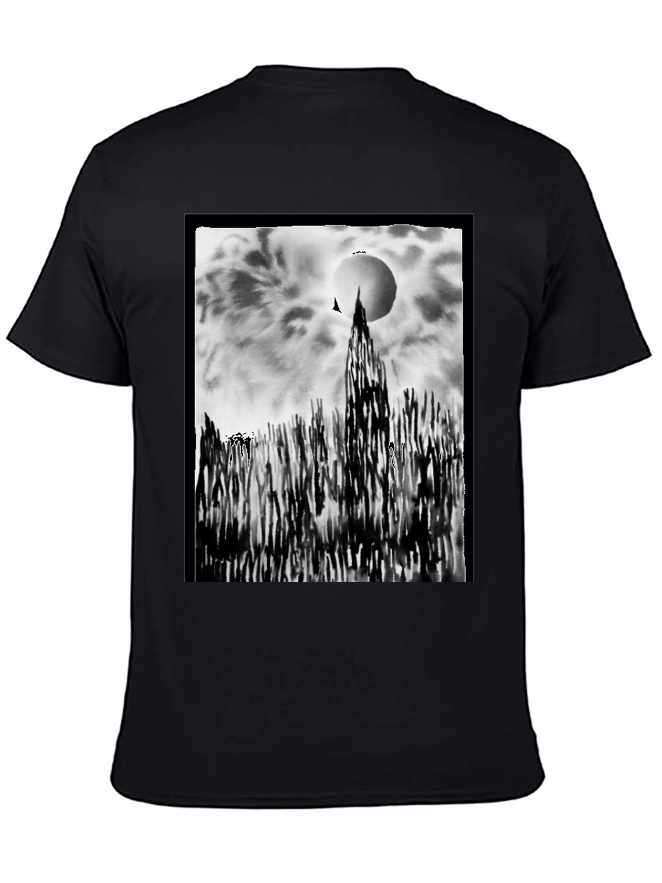 Abstract Art T-Shirt - Black Cotton Tee