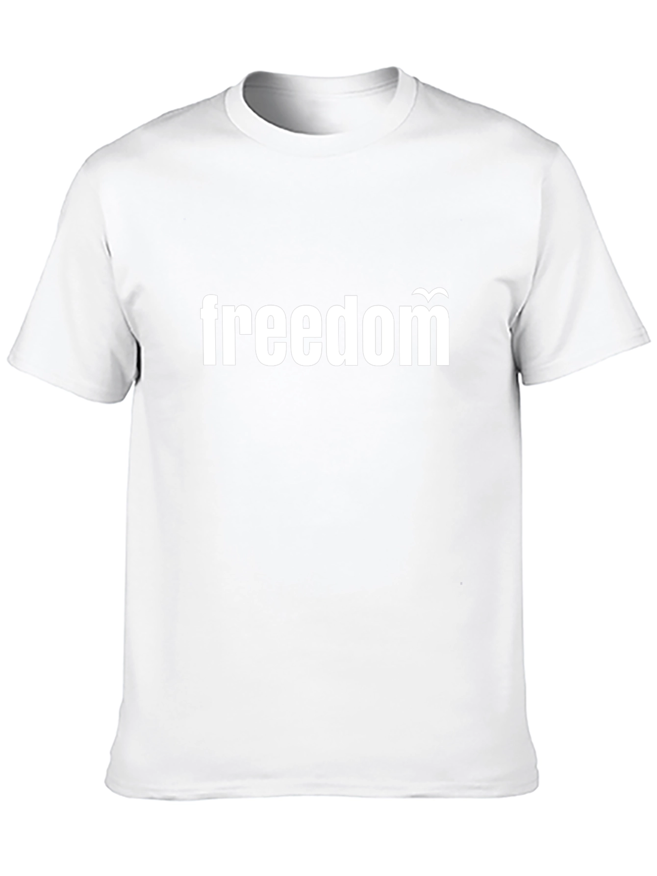 Freedom Graphic Tee - Black Cotton T-Shirt