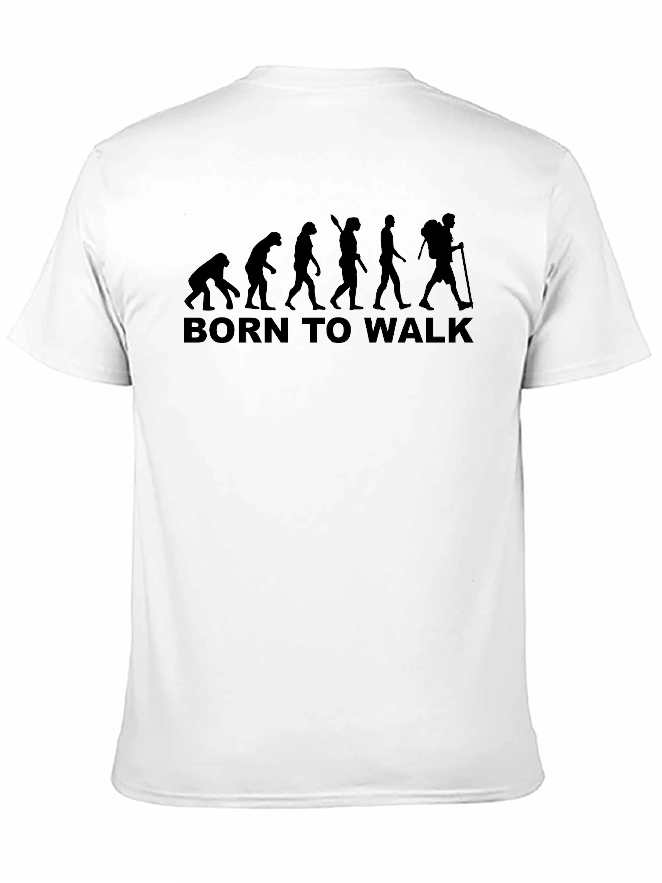 Born to Walk Evolution Graphic Tee - Black