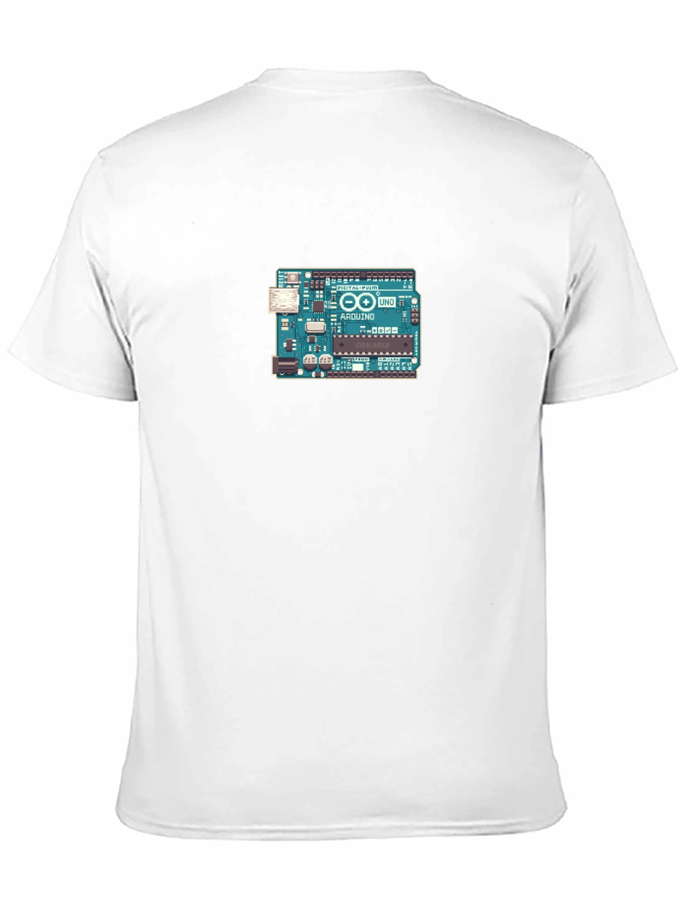 Arduino Board Graphic Tee - Black Cotton Casual T-Shirt