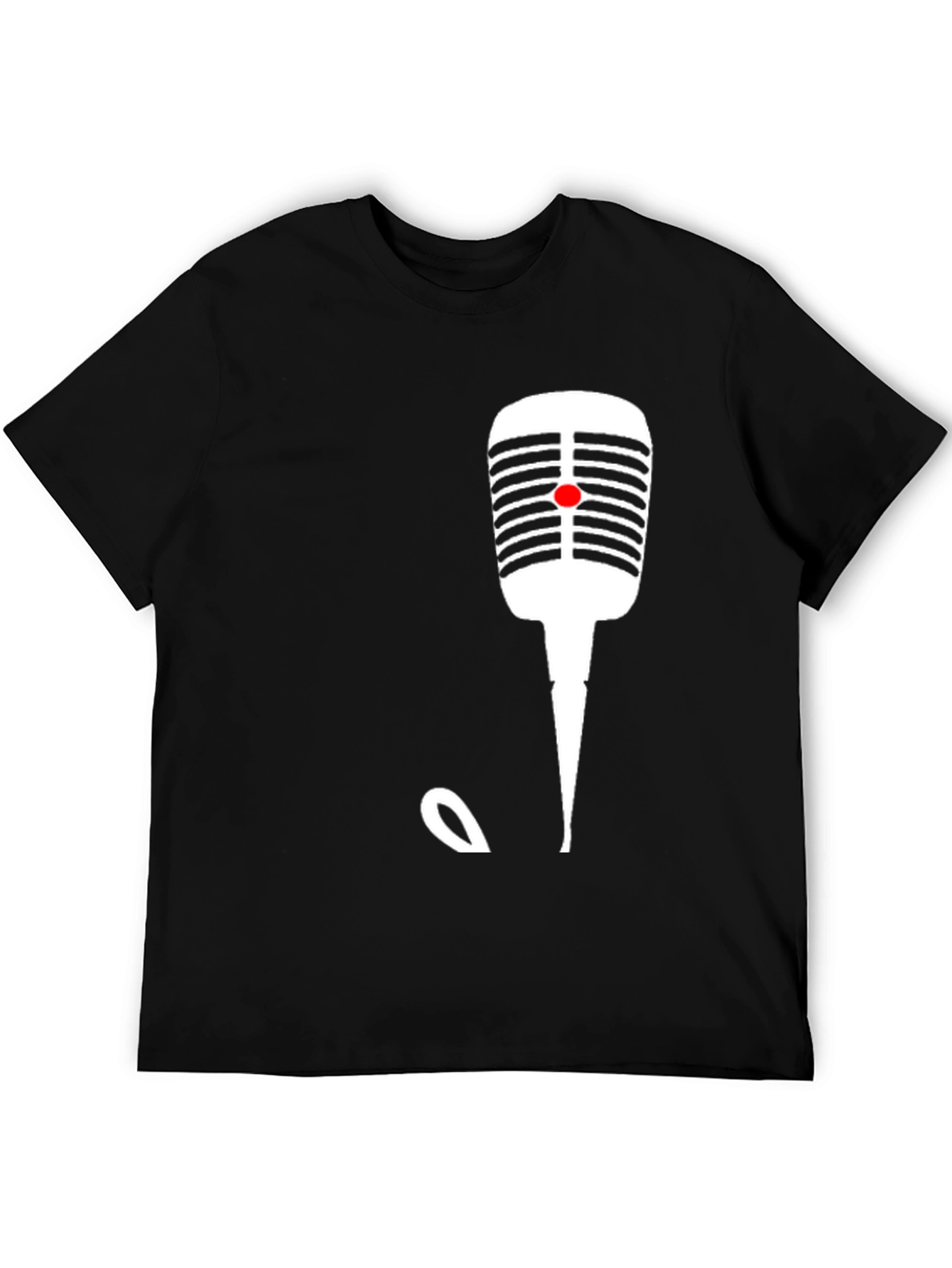 Retro Microphone Graphic T-Shirt - Classic Vocal Tee